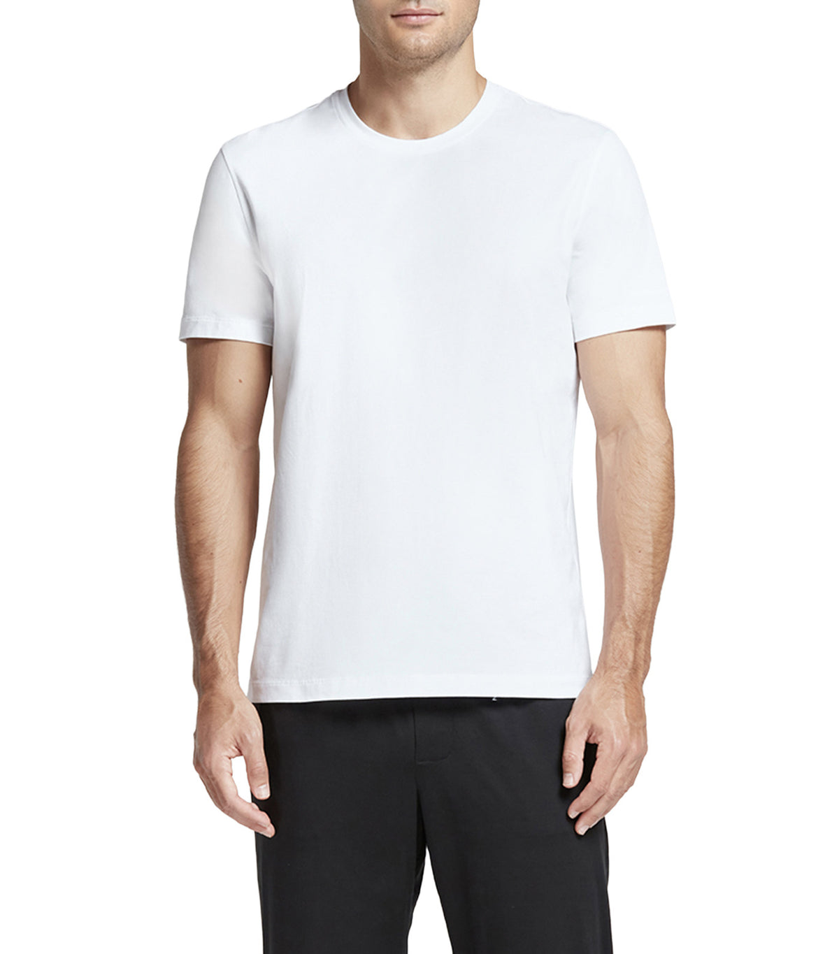 Cotton Crew Neck Shirt White