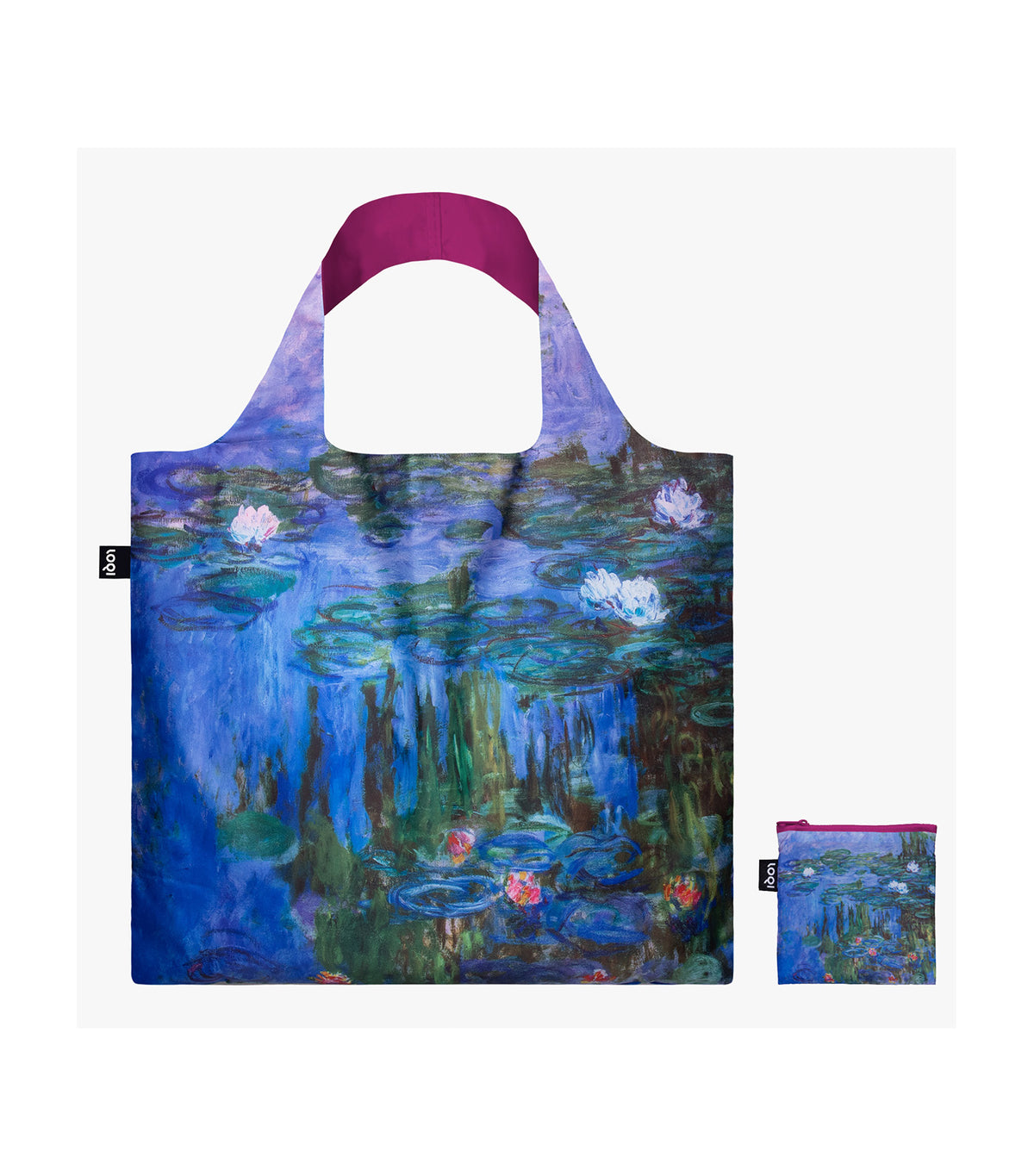 CLAUDE
MONET Water Lilies Neon Recycled Bag