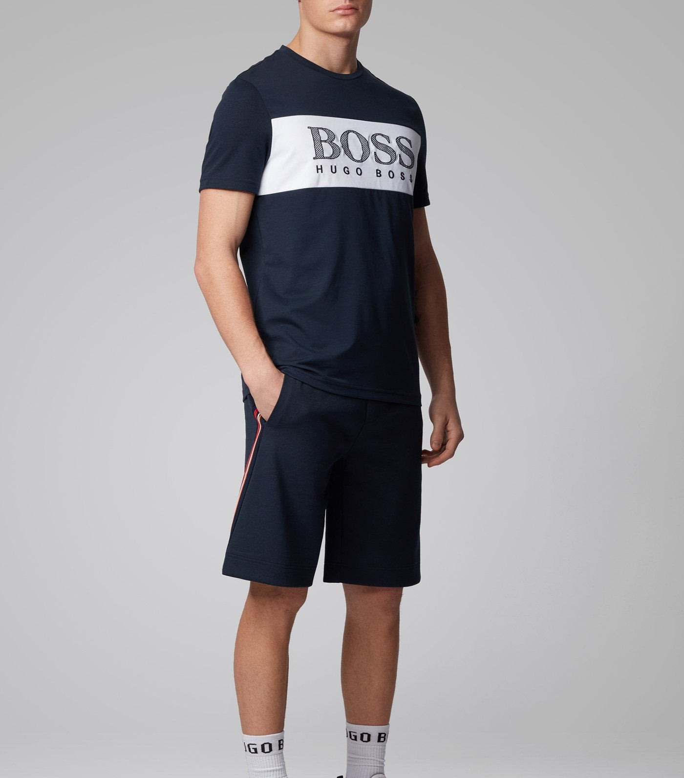 Tee 6 Color-Block T-Shirt Dark Blue