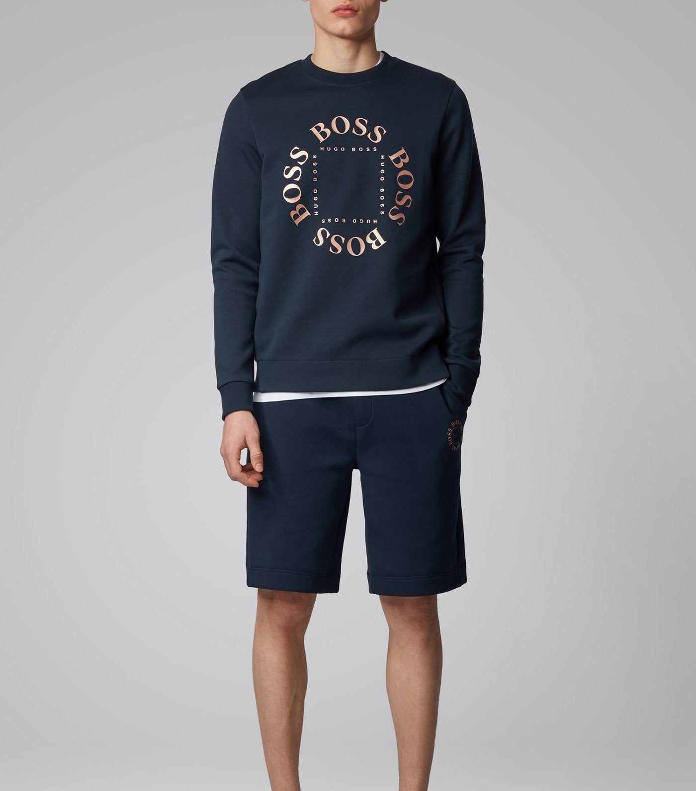 Salbo Circle Double-Faced Sweatshirt Dark Blue