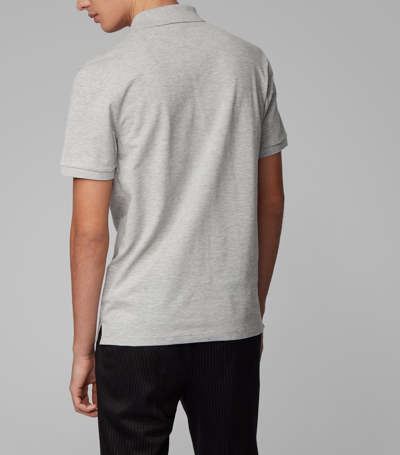 Pallas Pima-Cotton Piqué Polo Shirt Light Gray