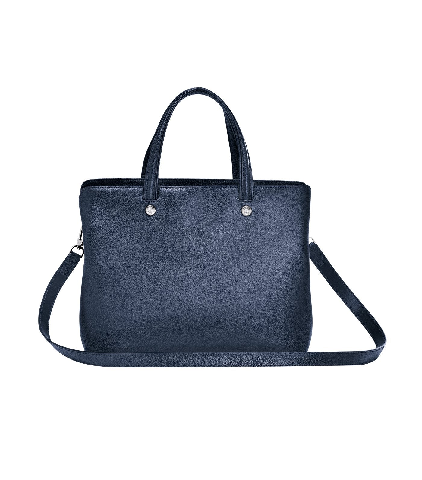 Le Foulonné Top-Handle Bag M Navy