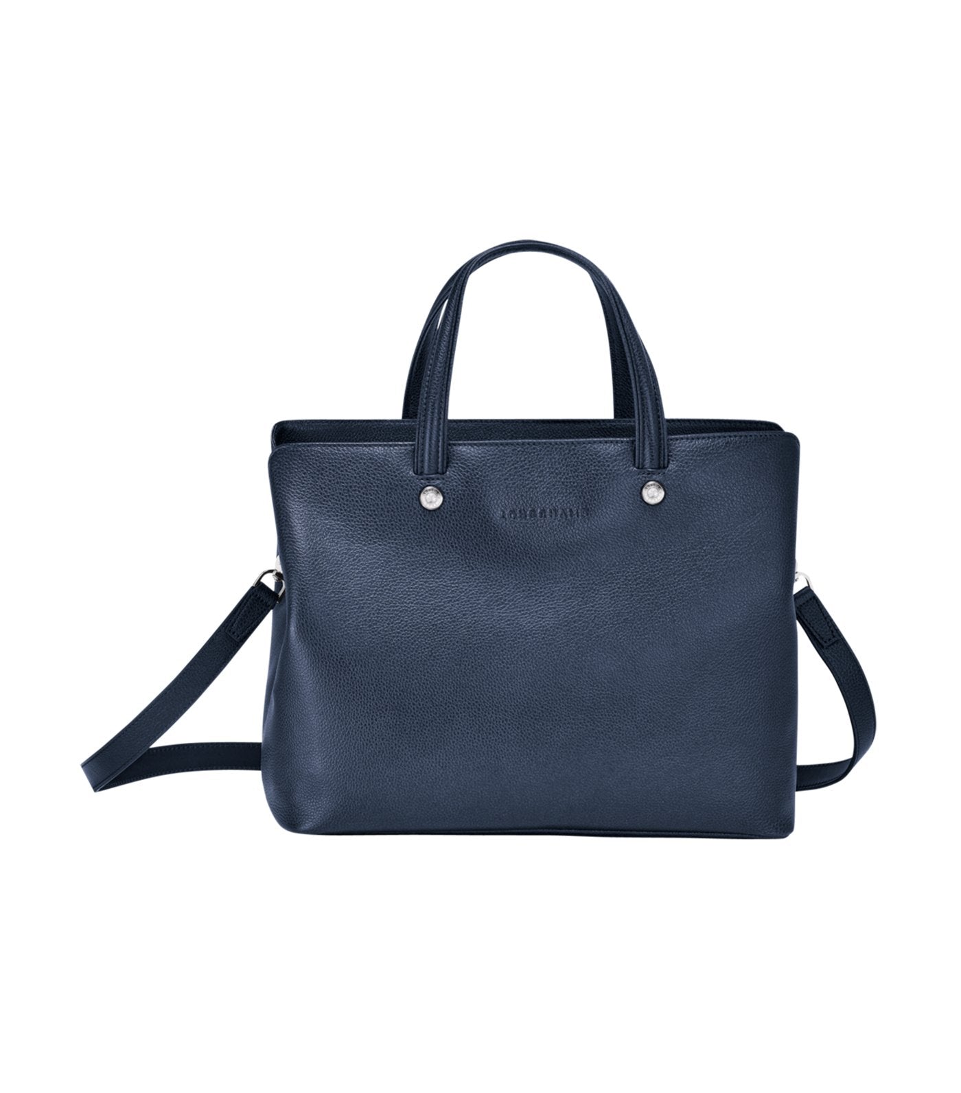 Le Foulonné Top-Handle Bag M Navy