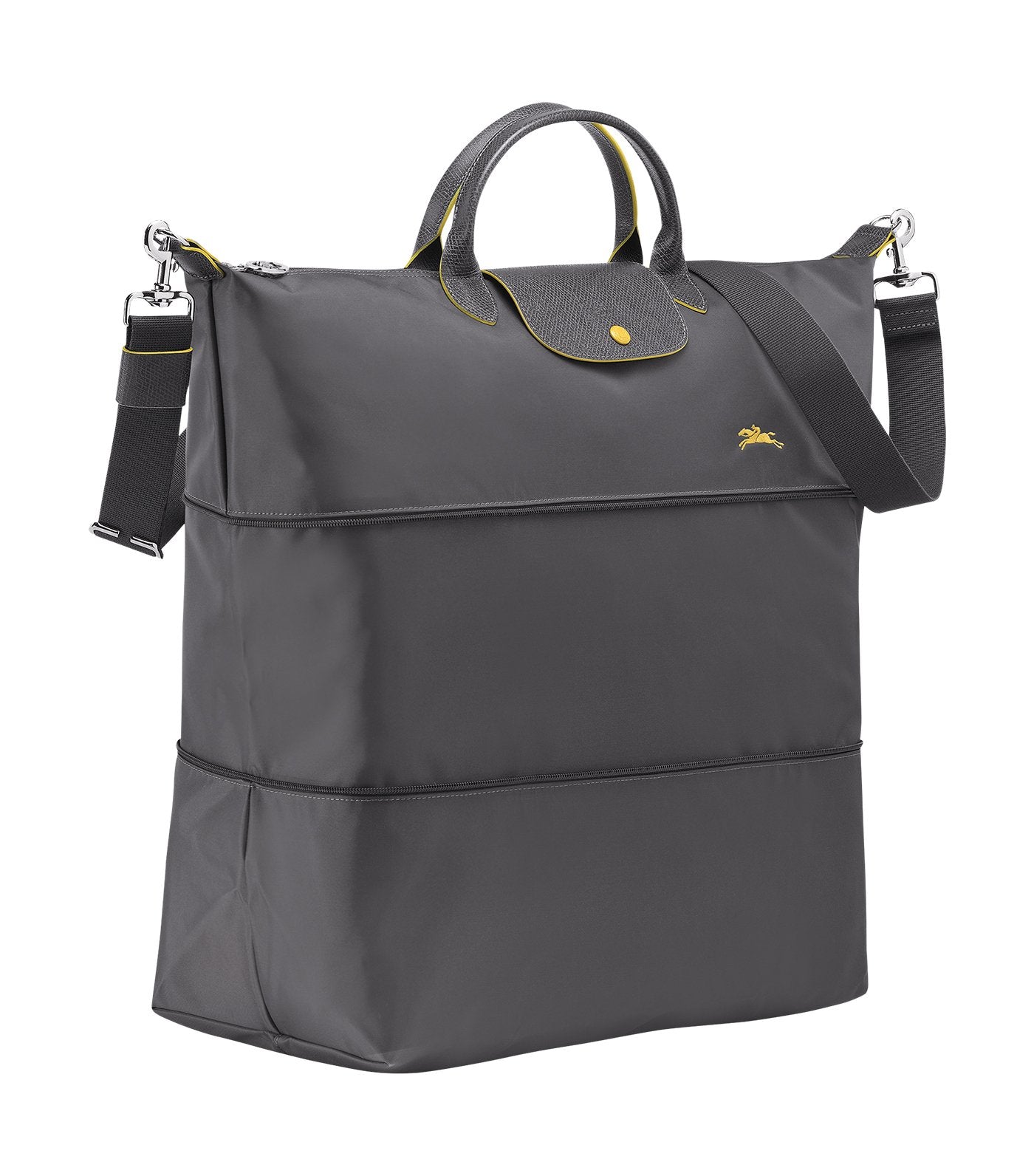 Le Pliage Club Expandable Travel Bag Gun Metal