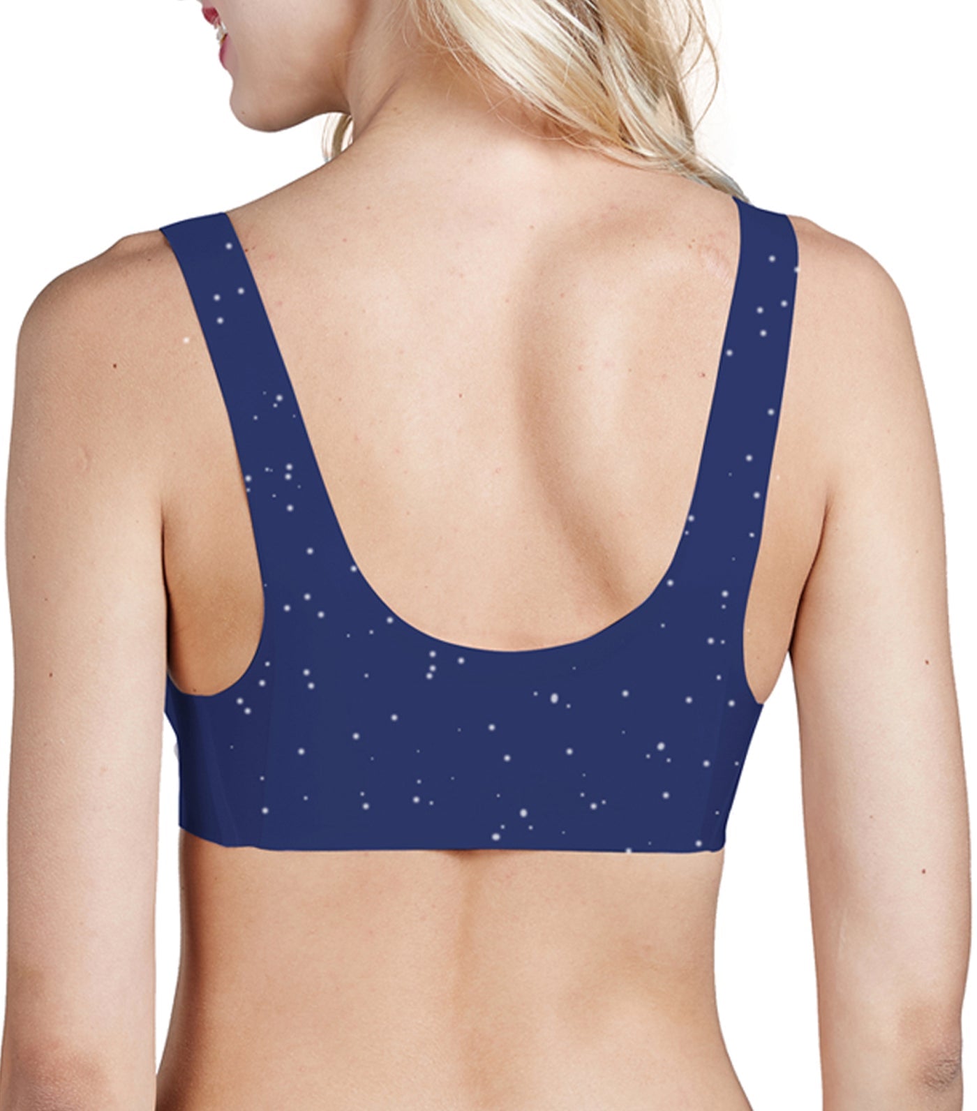 sloggi Zero Feel Pull-On Print Bralette Navy Blue
