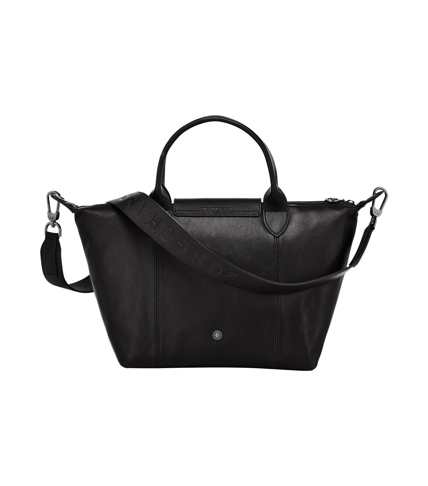 Le Pliage Cuir Top-Handle Bag S Black