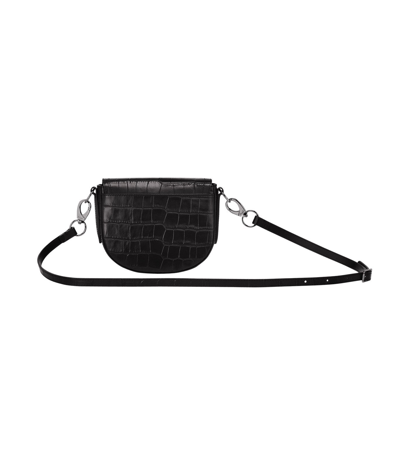 Croco Cavalcade Crossbody Bag S Black