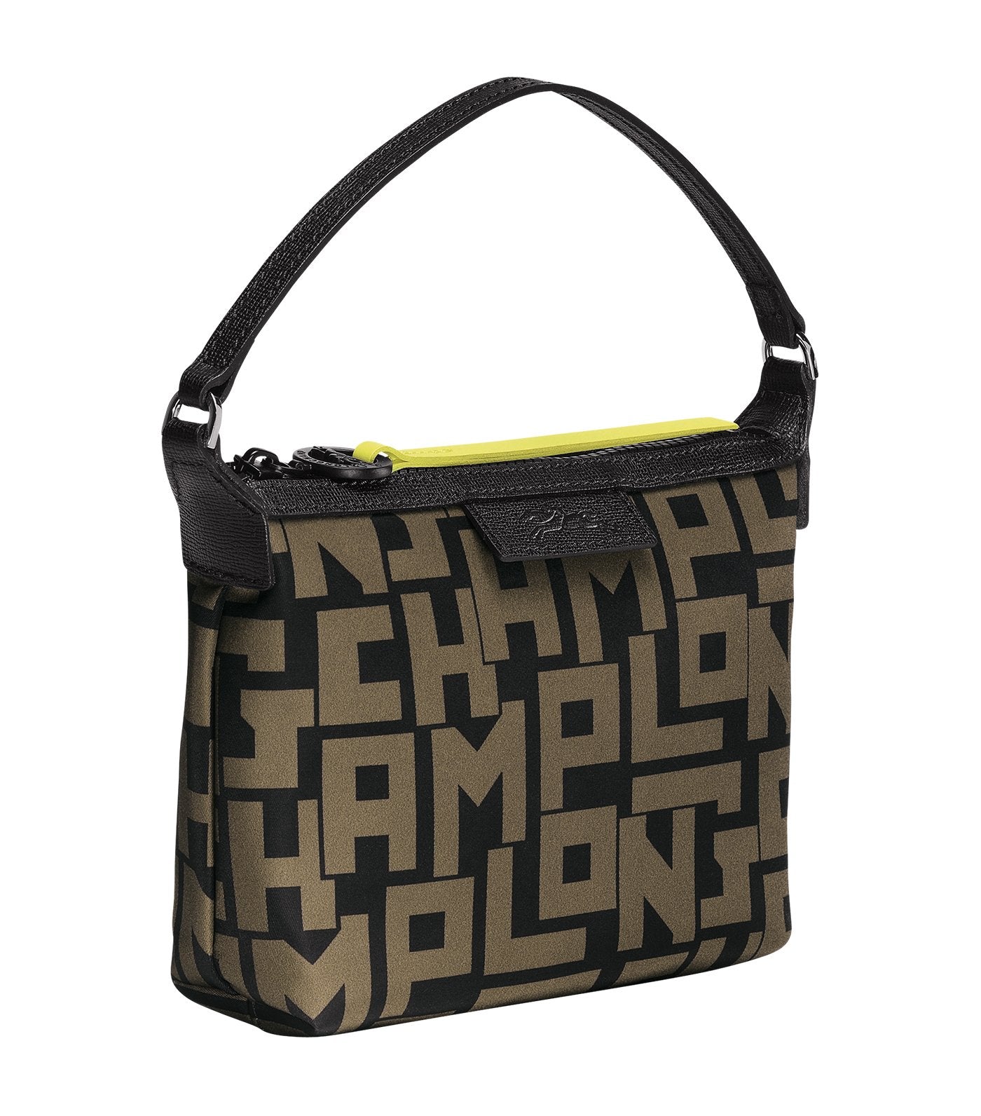 Le Pliage LGP Clutch Black and Khaki