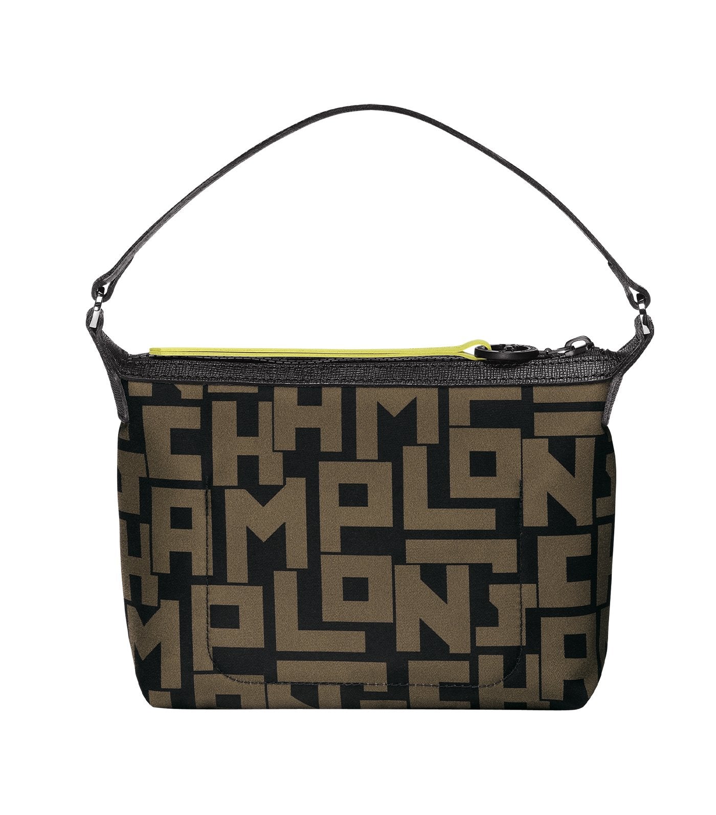 Le Pliage LGP Clutch Black and Khaki