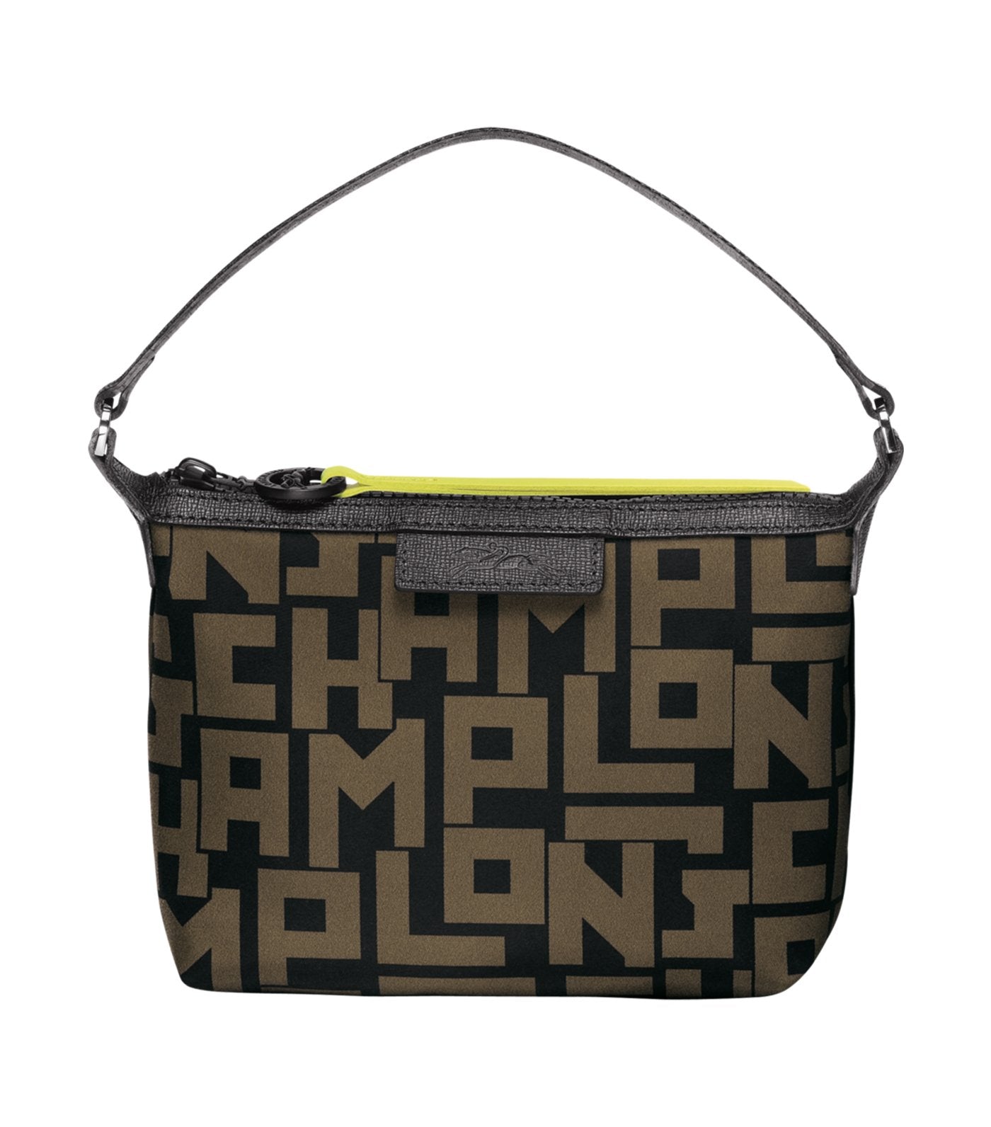 Le Pliage LGP Clutch Black and Khaki