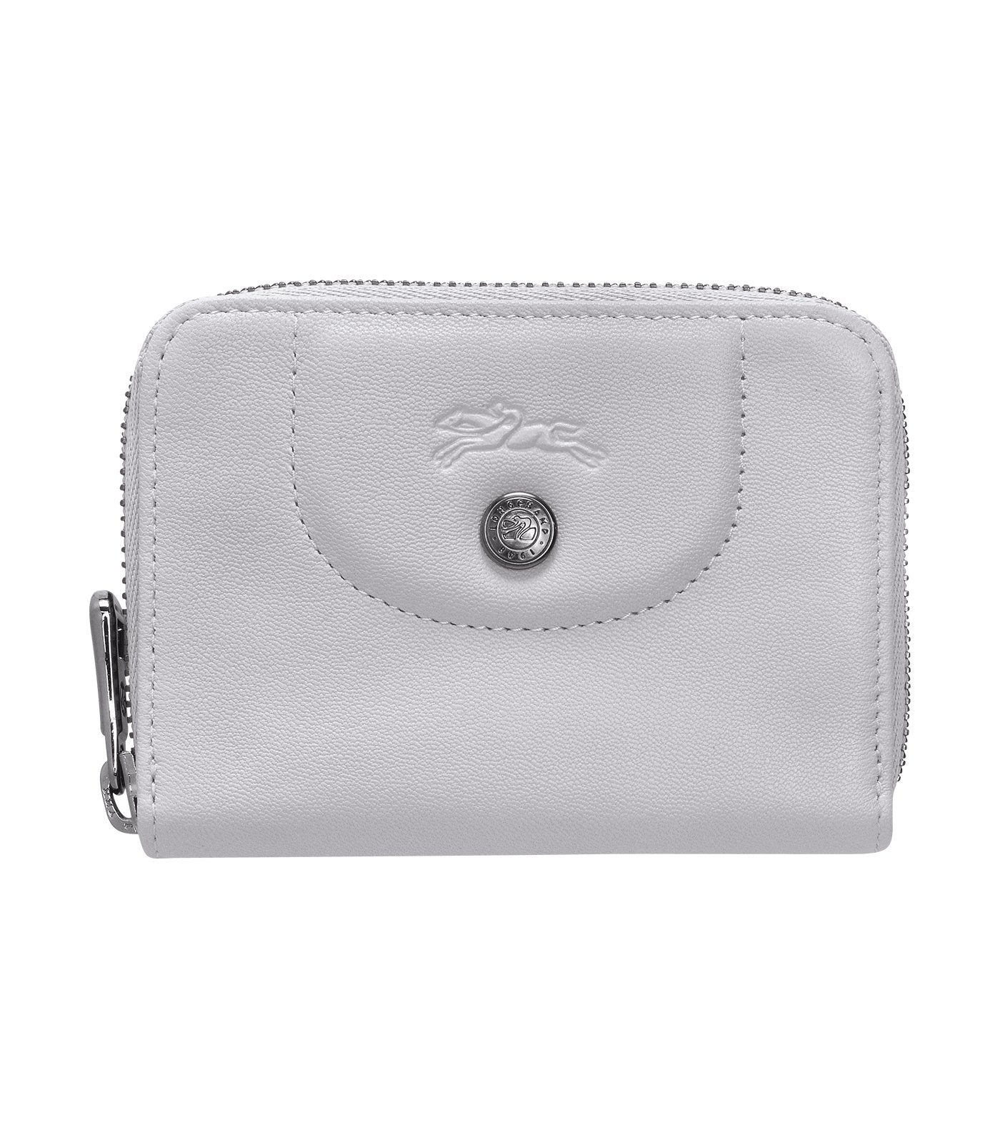 Le Pliage Cuir Cardholder Gray