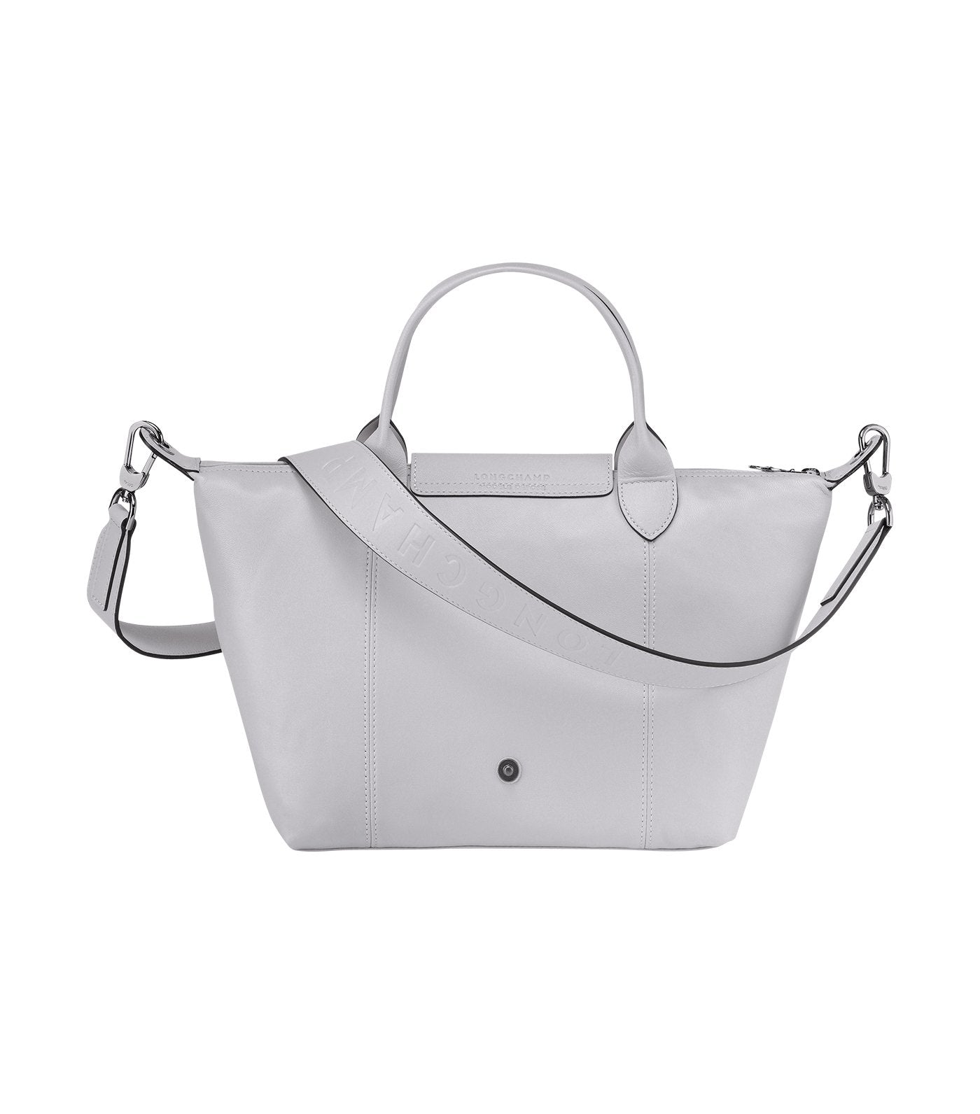 Le Pliage Cuir Top-Handle Bag S Gray