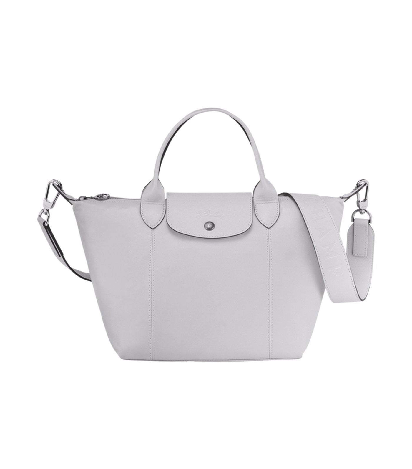 Le Pliage Cuir Top-Handle Bag S Gray