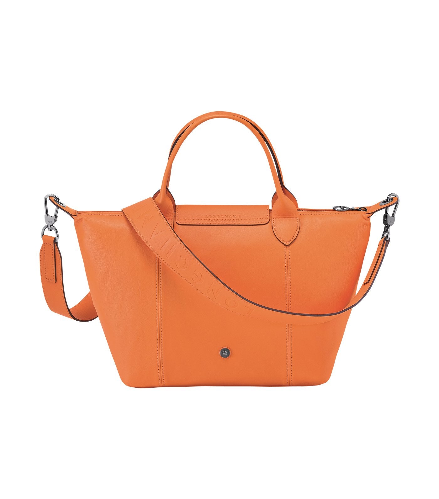 Le Pliage Cuir Top-Handle Bag S Orange