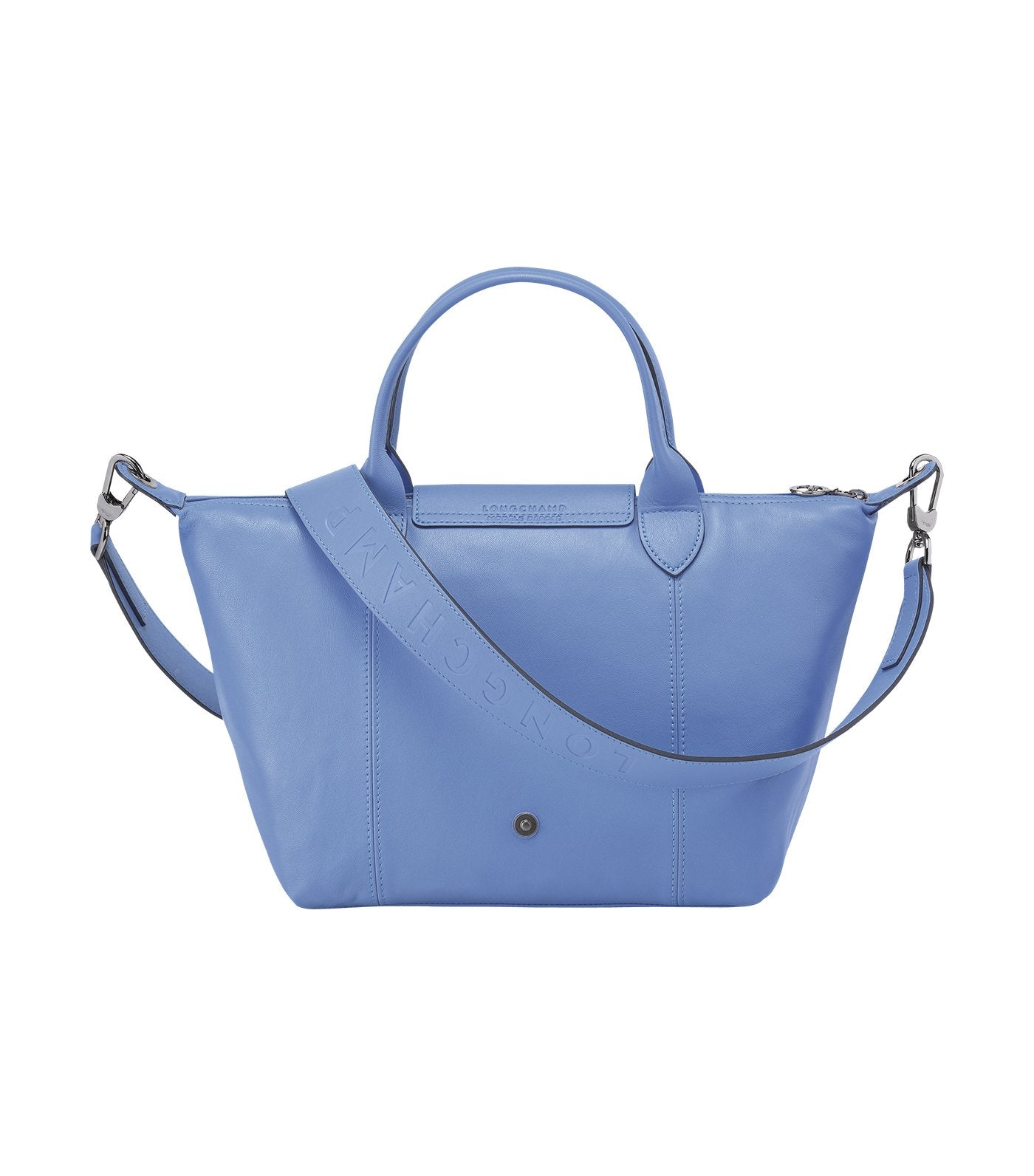 Le Pliage Cuir Top-Handle Bag S Blue