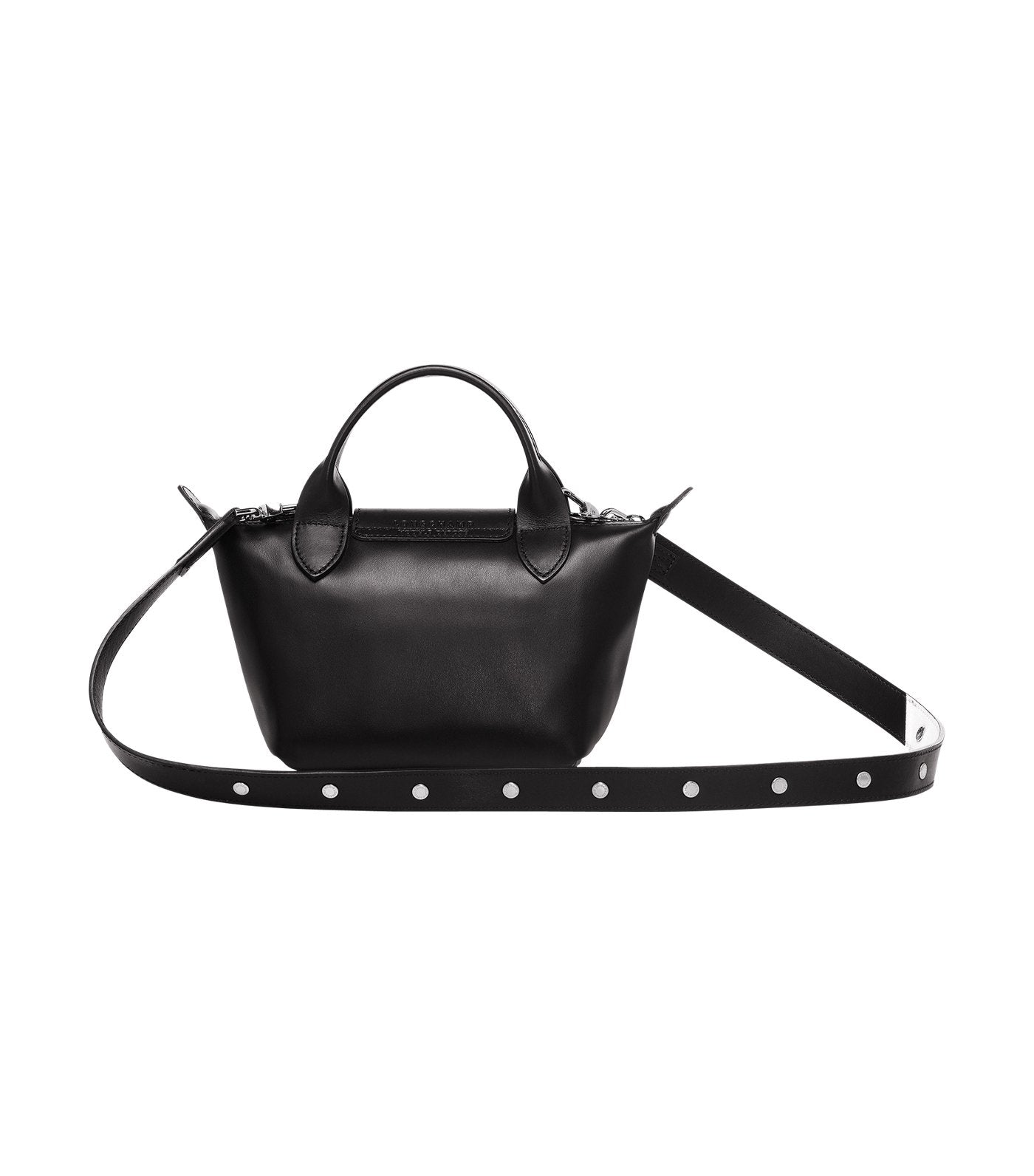 Le Pliage Cuir Estampe Top-Handle Bag Mini Black