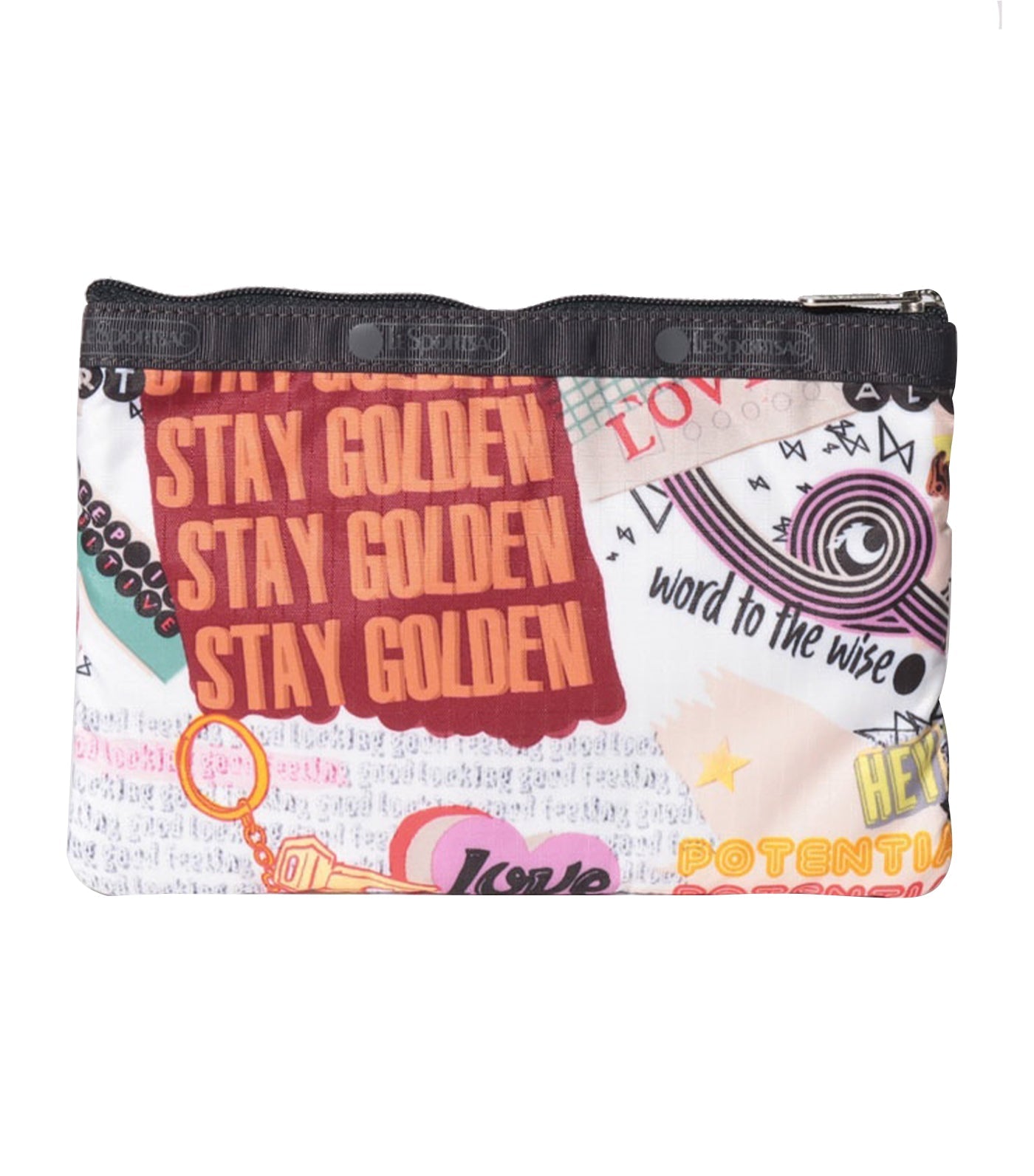 3-Zip Cosmetic Case Stay Golden