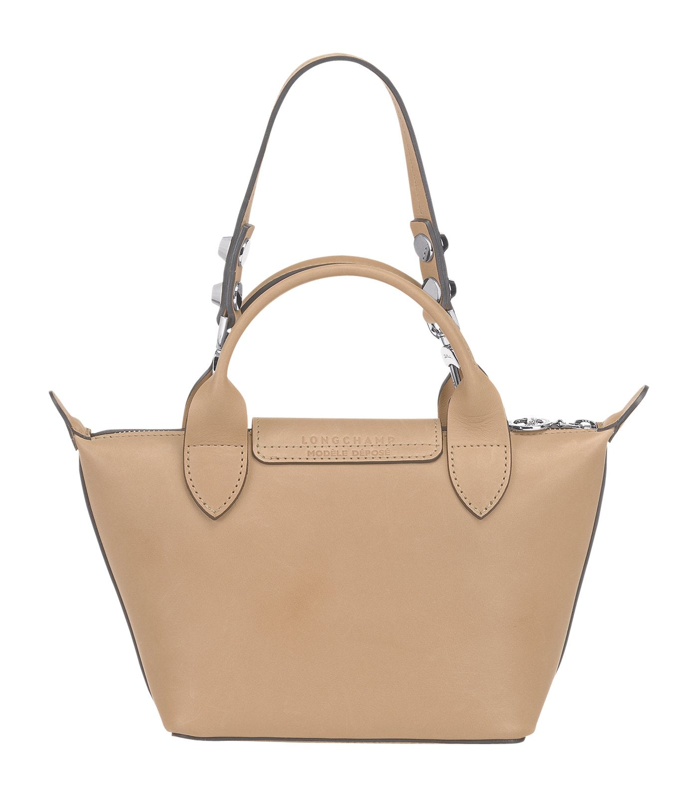 Le Pliage Cuir Luxe Top Handle Bag Mini Natural