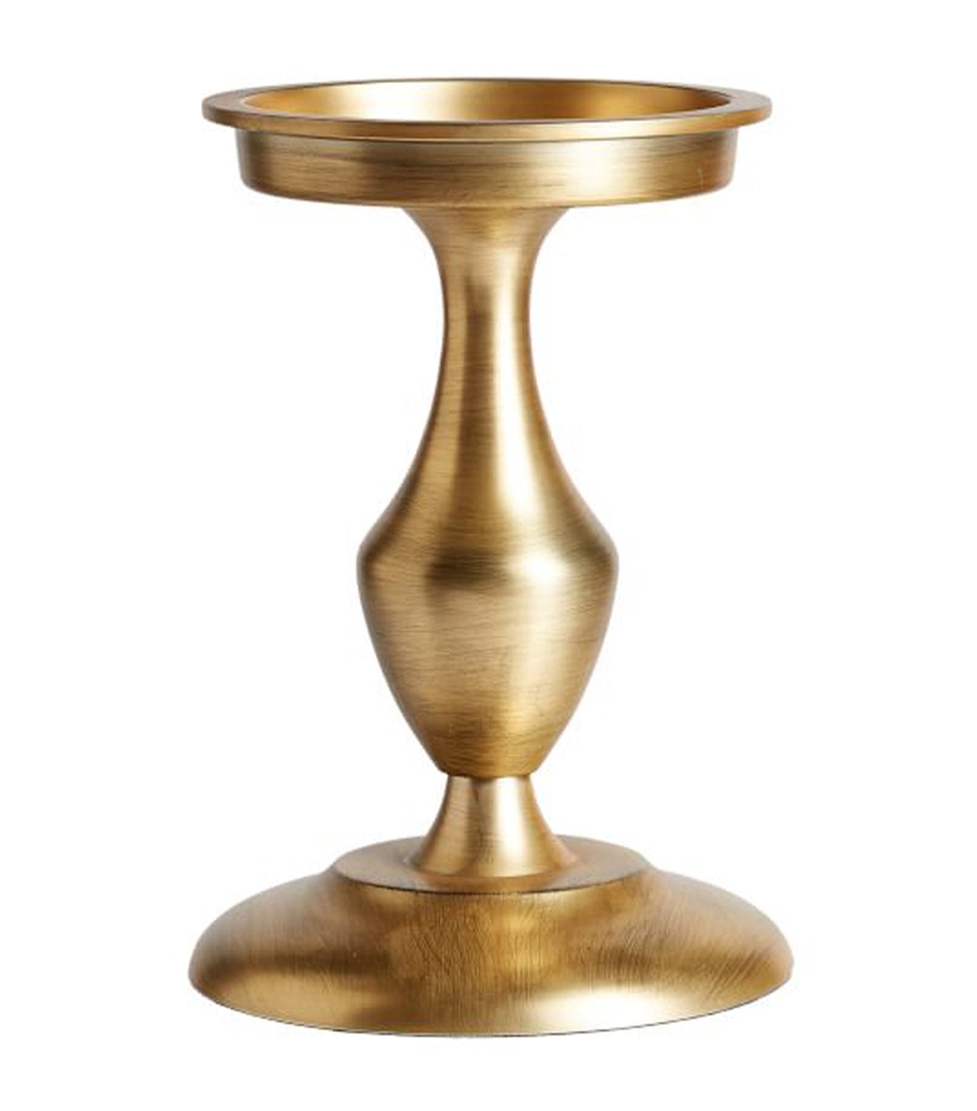 Pottery Barn Chester Brushed Candle Holder