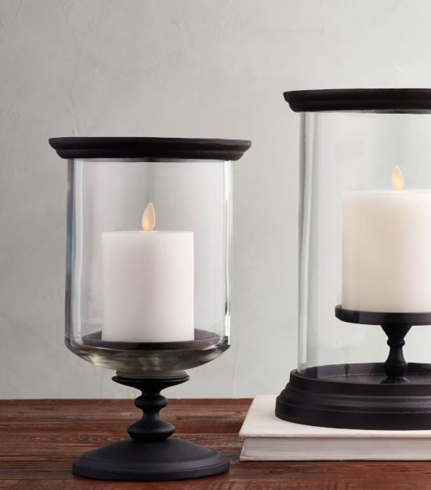 Pottery Barn Booker Hurricane Candle Holder - Small