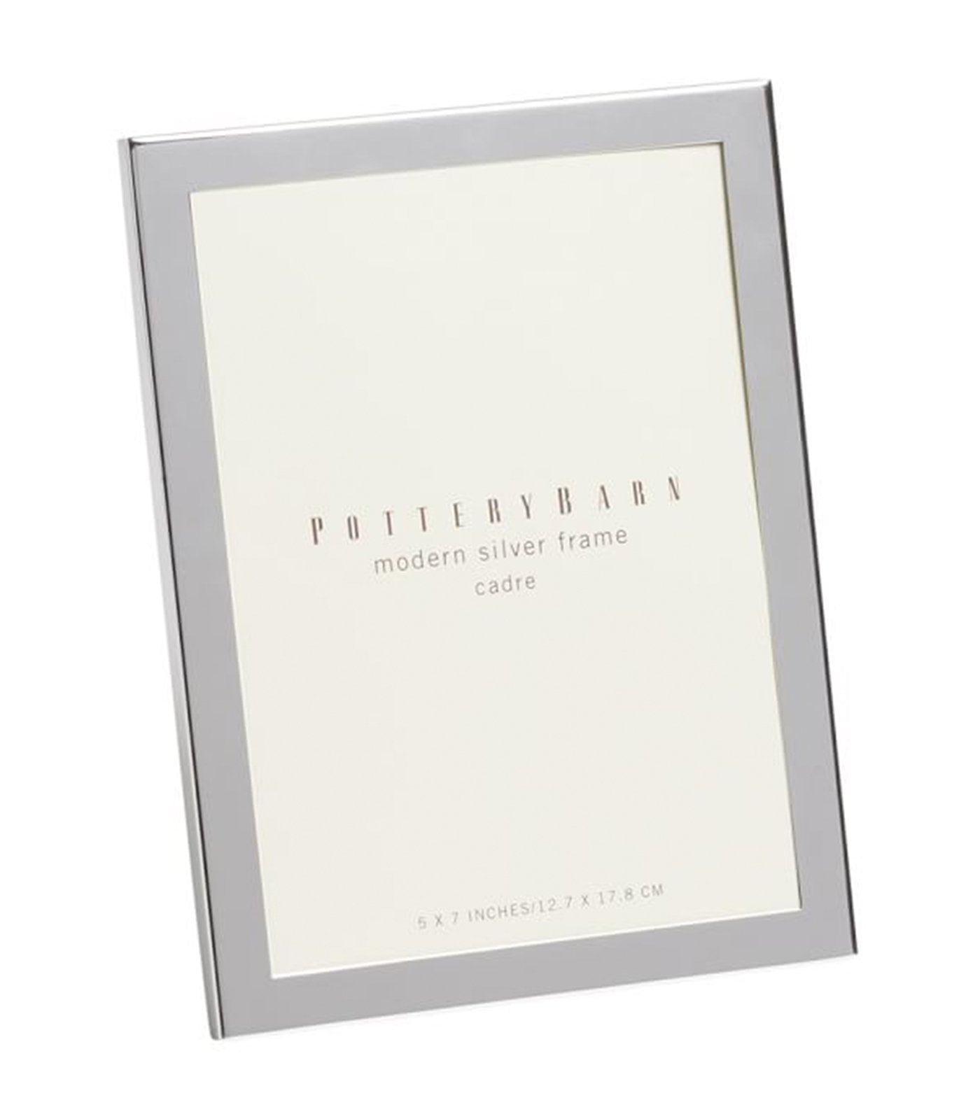 Pottery Barn Modern Silver-Plated Picture Frame