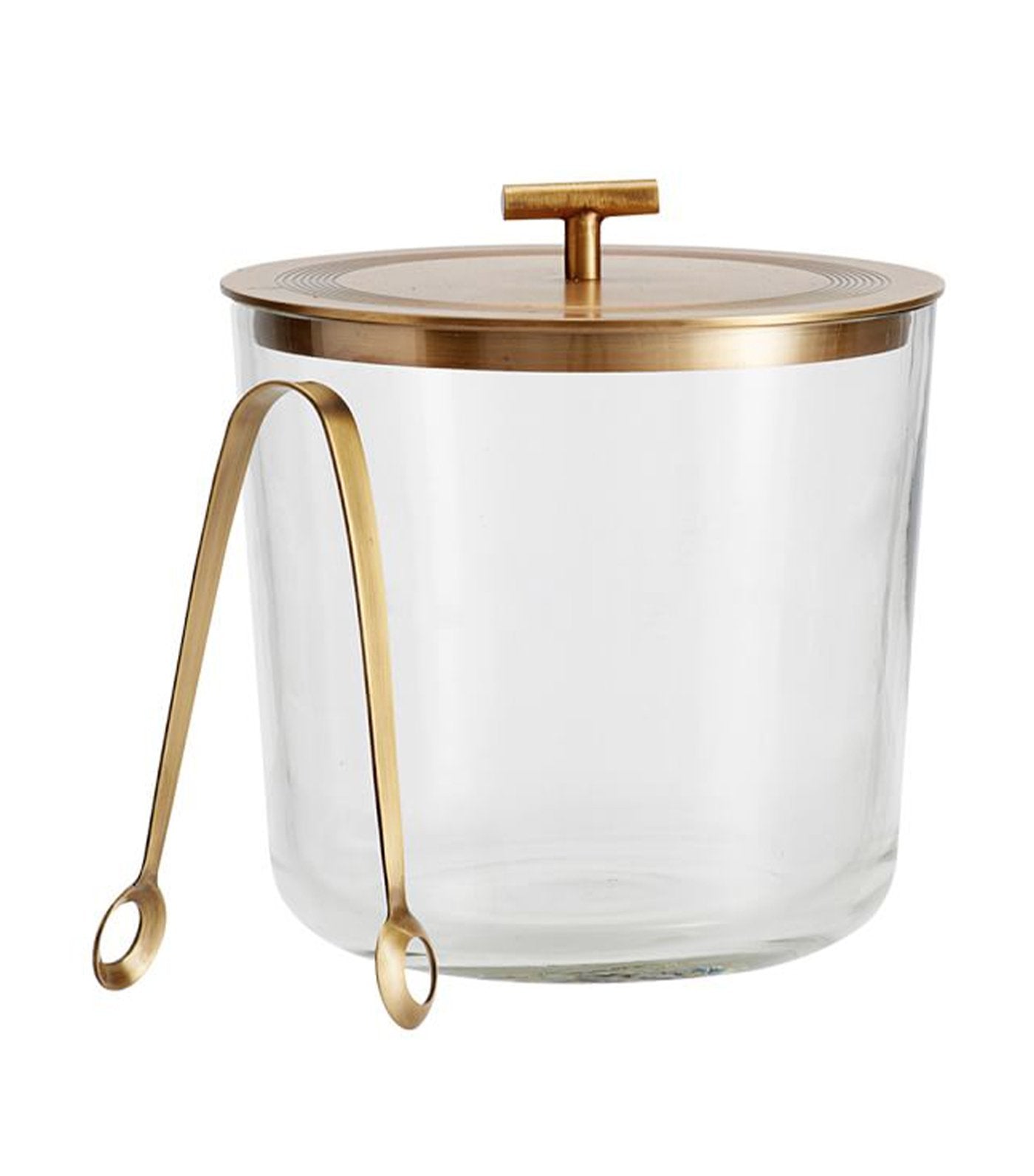 Pottery Barn Bleecker Ice Bucket - Antique Gold