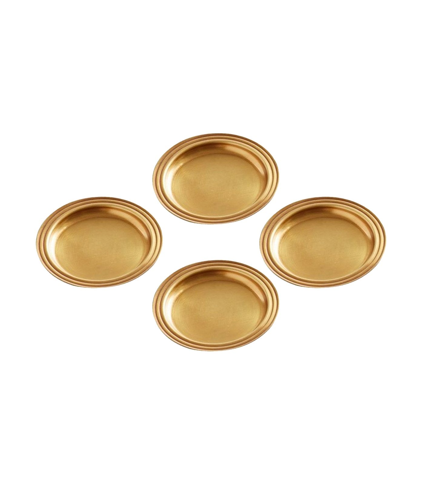 Pottery Barn Bleecker Coaster Set of 4 - Antique Gold