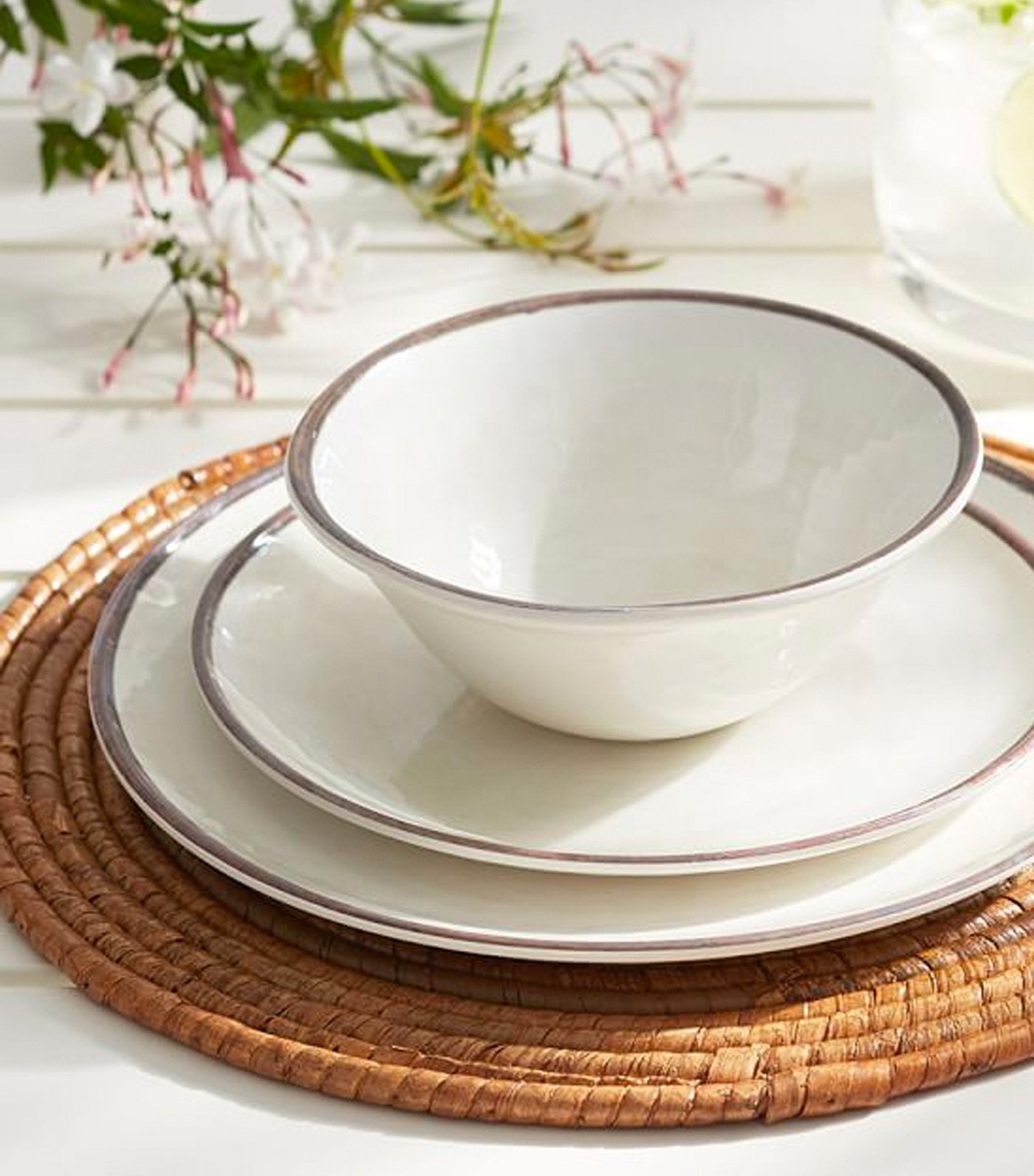 pottery barn swirl melamine collection - bowl