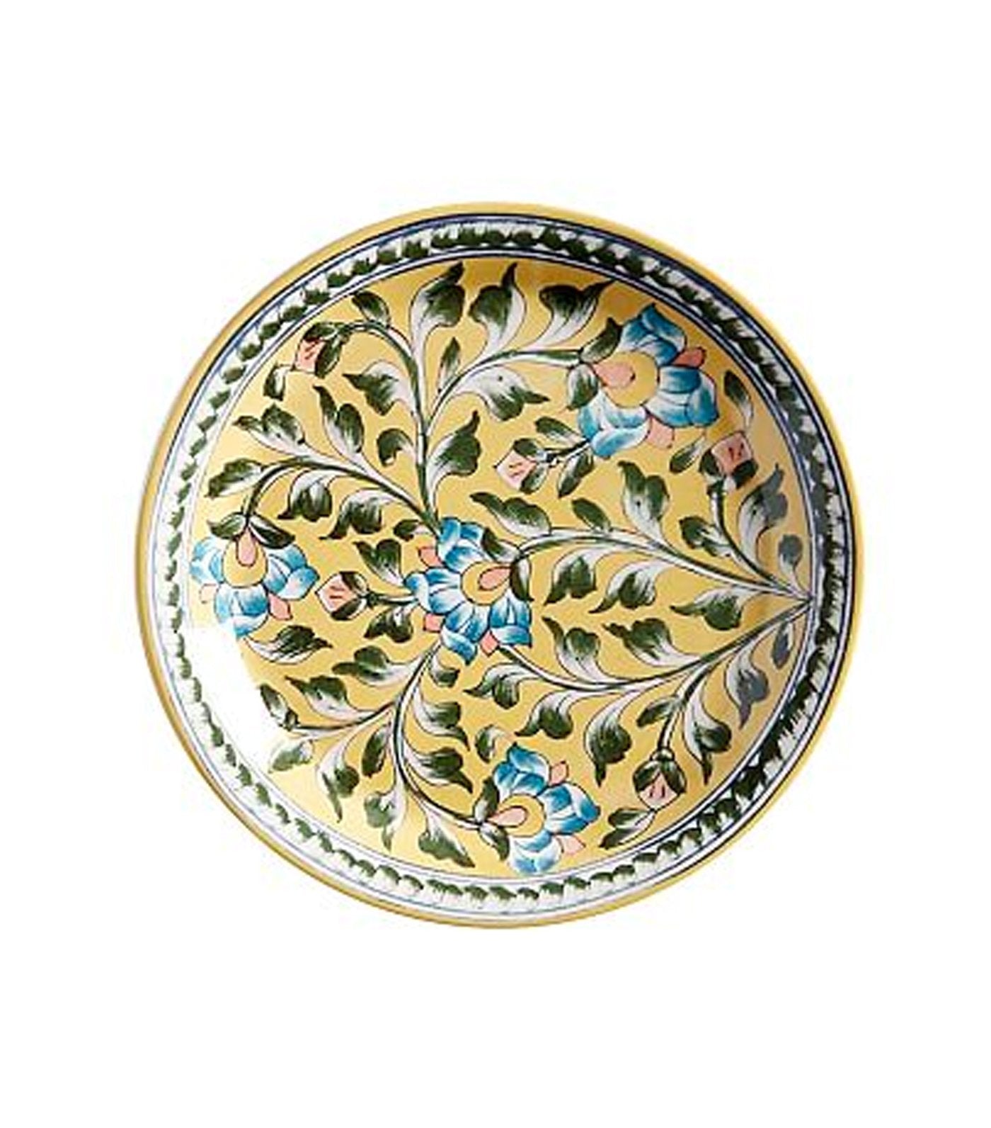 Pottery Barn Ava Floral Salad Plate - Yellow