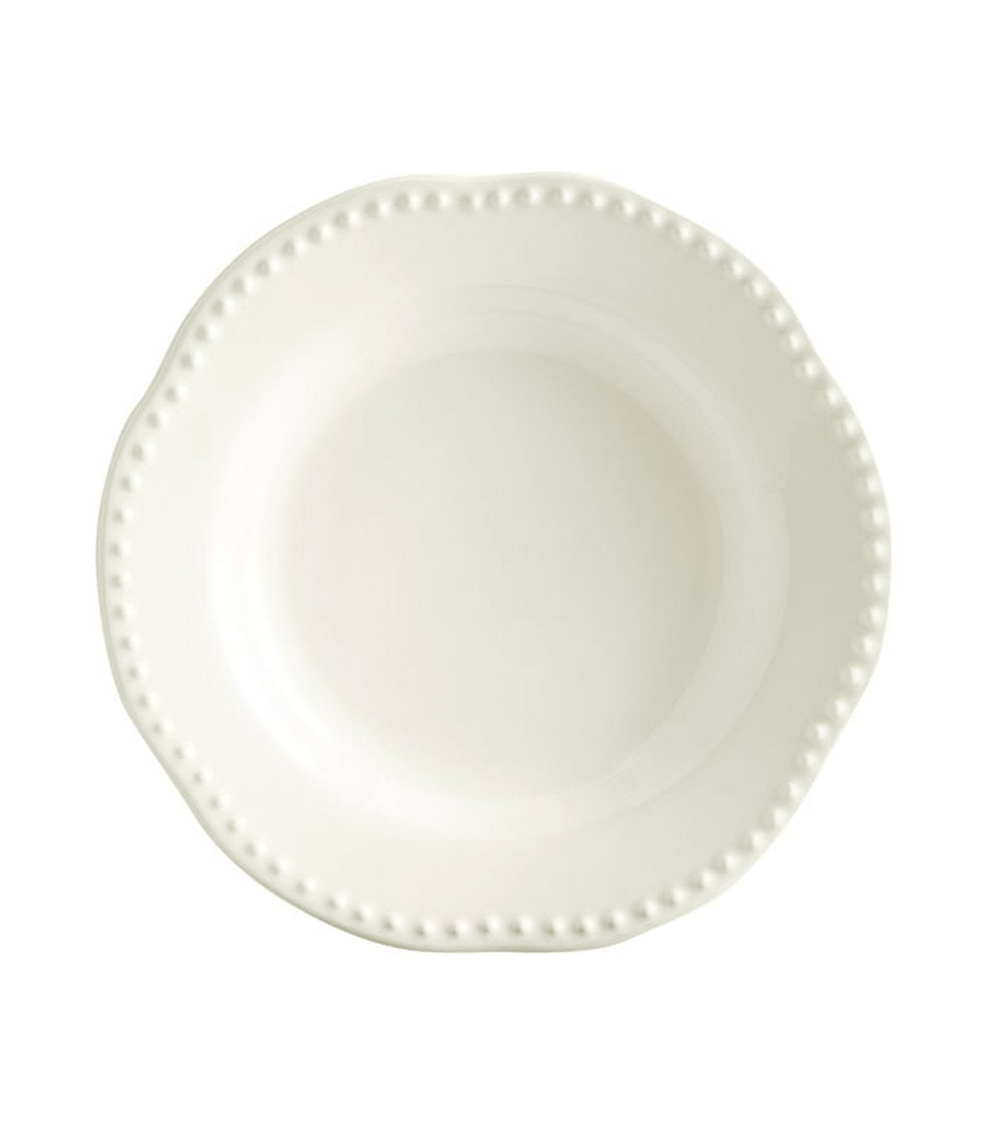 Pottery Barn Emma Stoneware Beaded Salad Plate - Cream