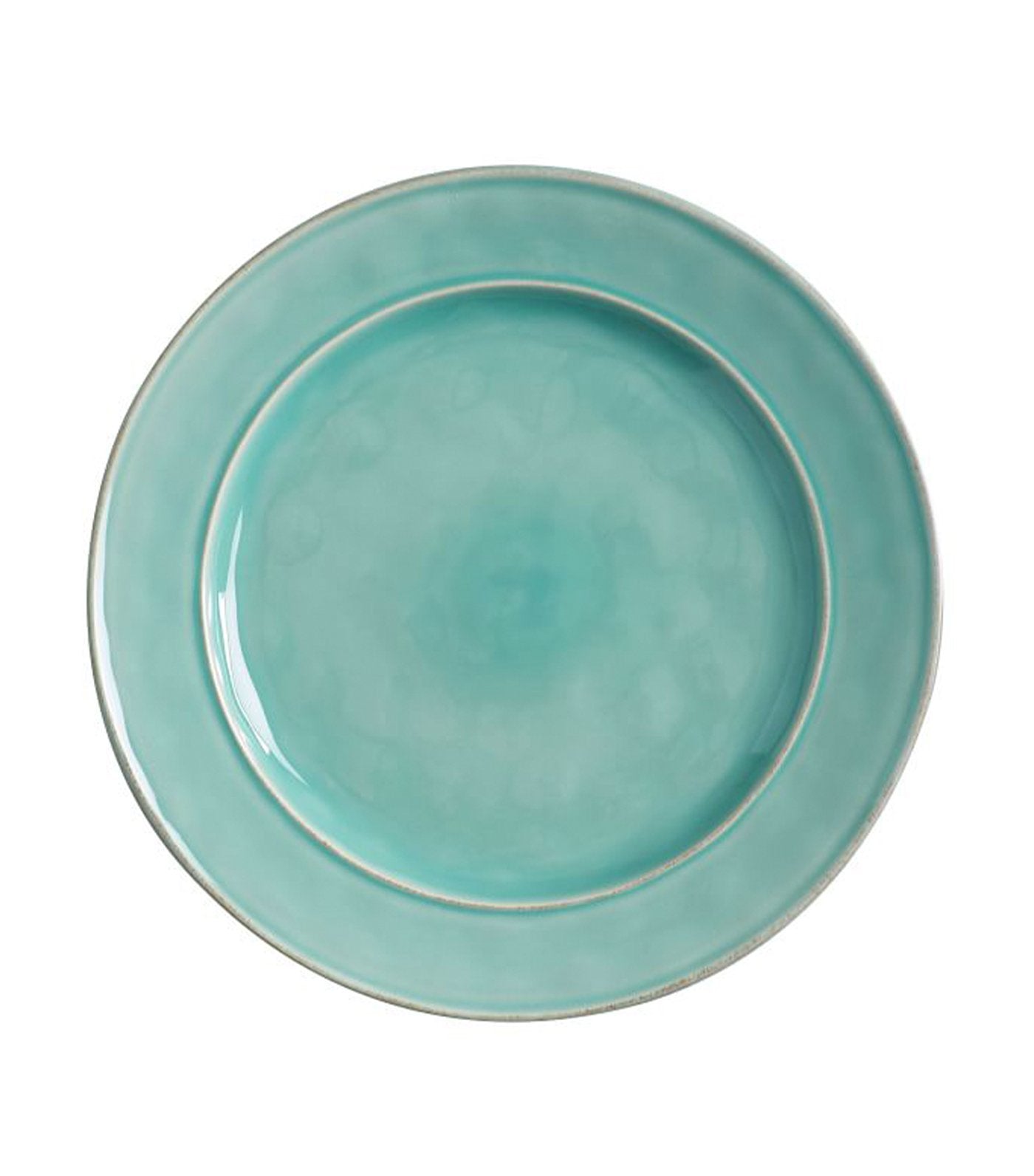 Pottery Barn Cambria Handcrafted Stoneware Large Dinner Plate - Turquoise