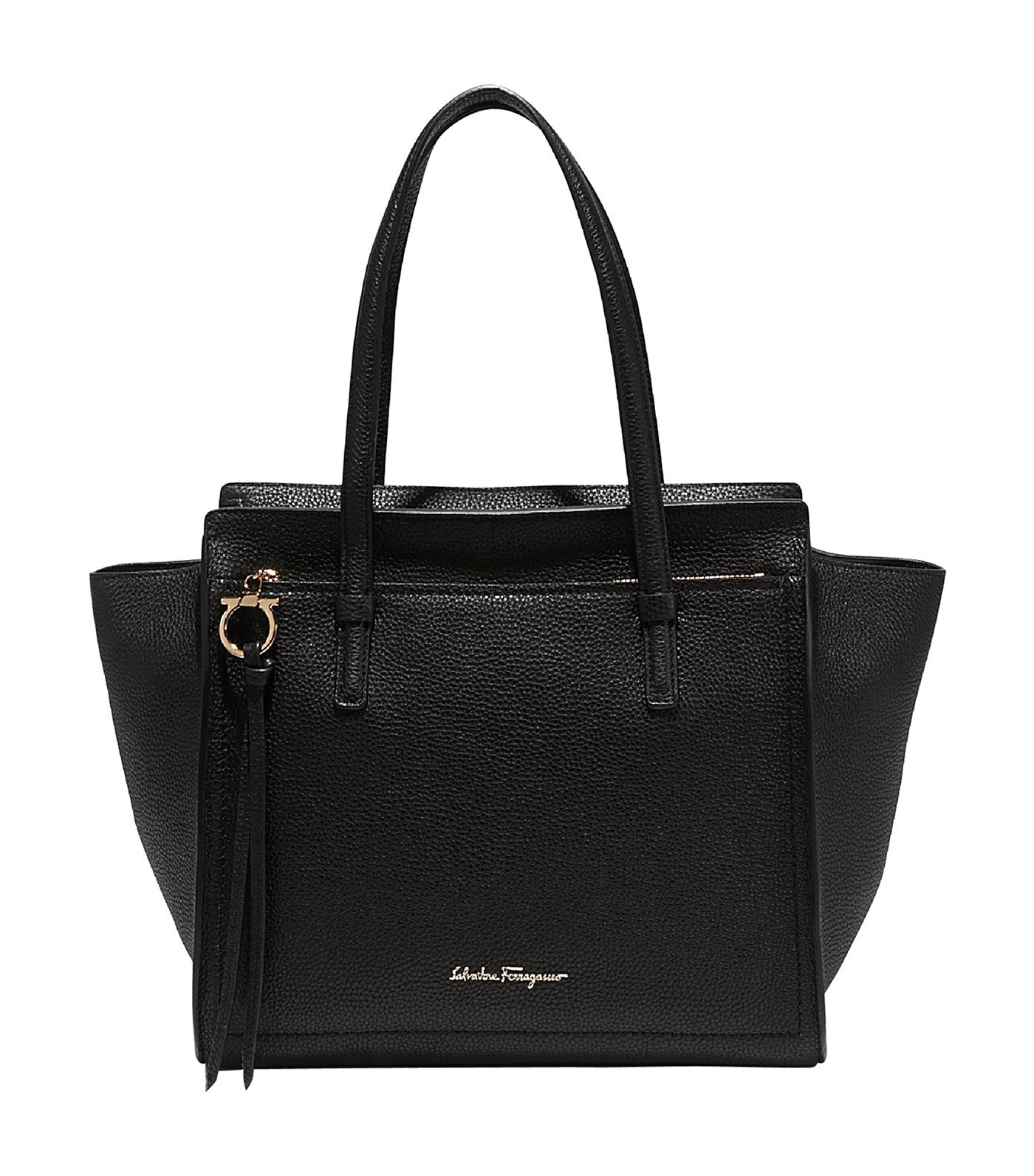 Double Handle Tote Bag Black