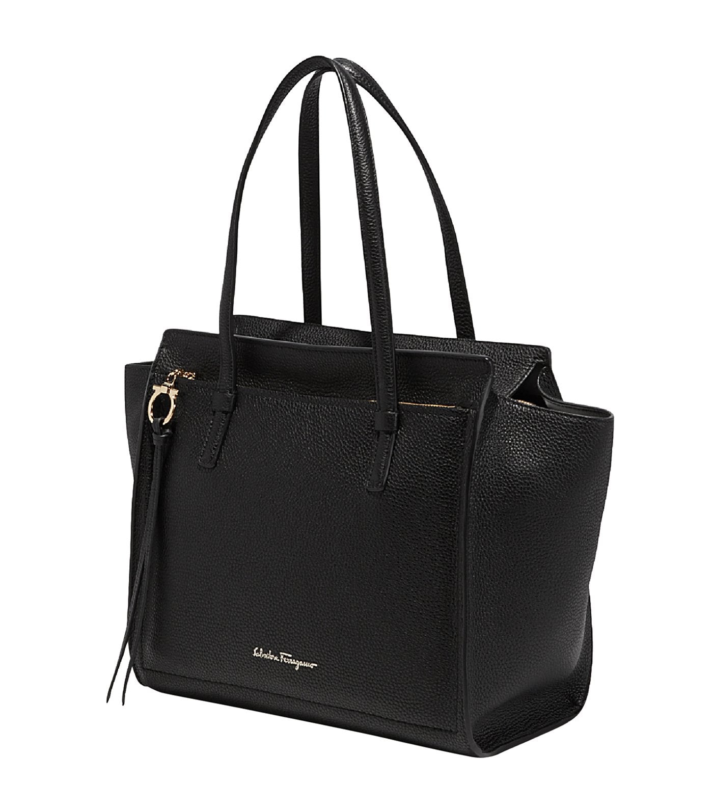 Double Handle Tote Bag Black