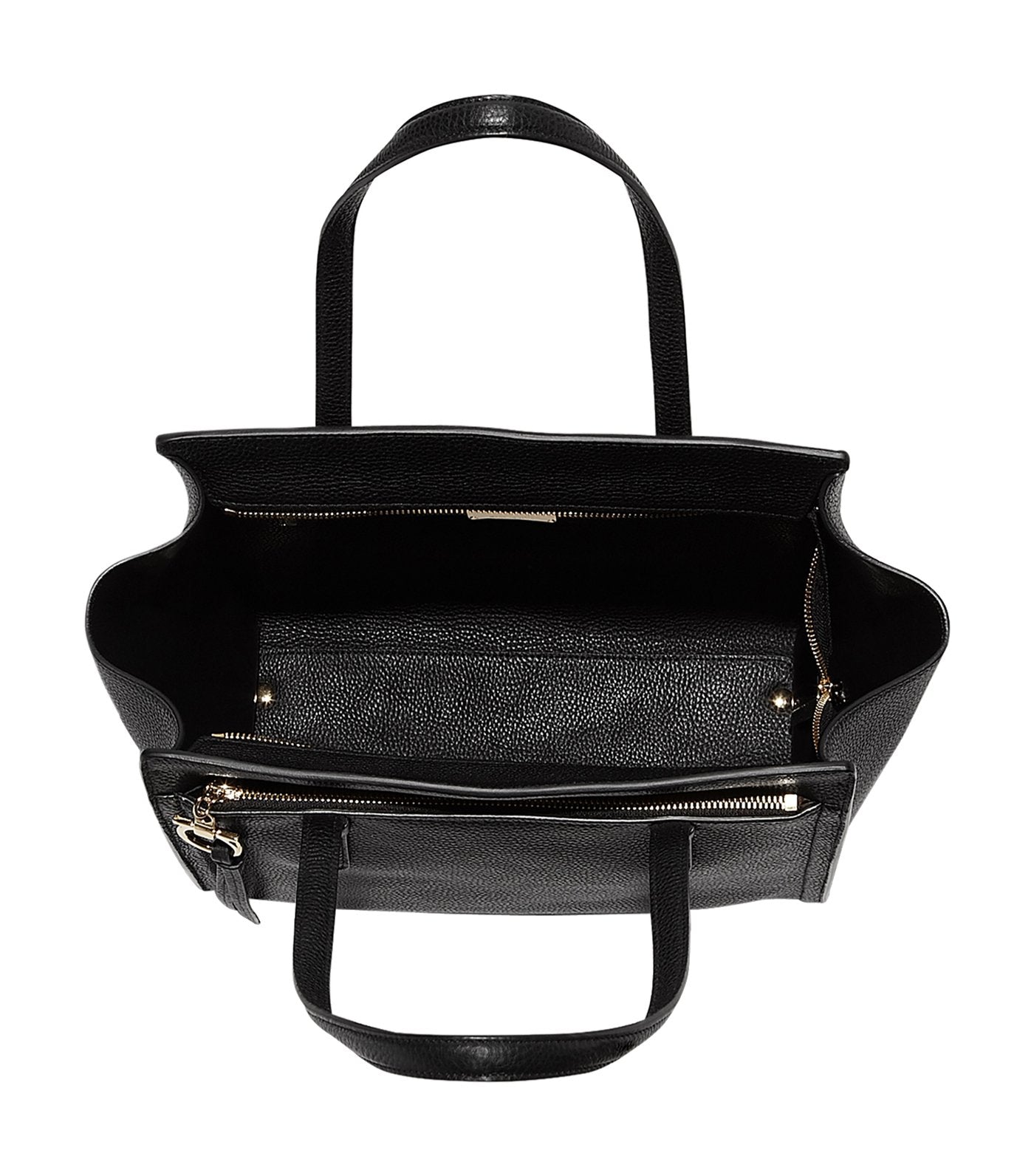 Double Handle Tote Bag Black