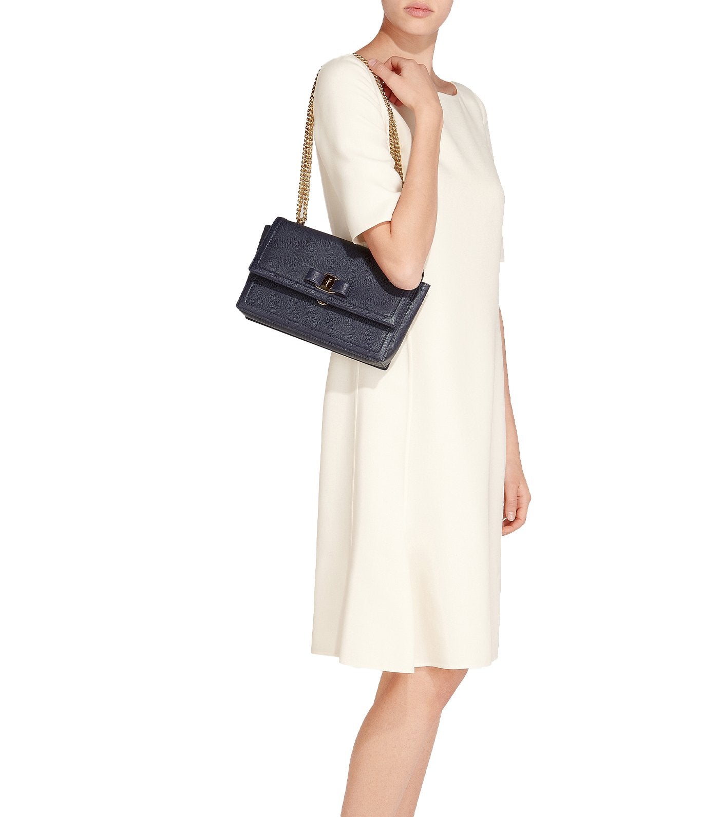 Vara Bow Bag with Front Flap Blueberry