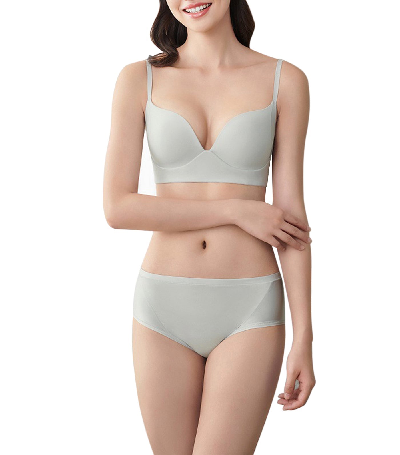 Soft Touch No-Wire Push-Up Light Gray