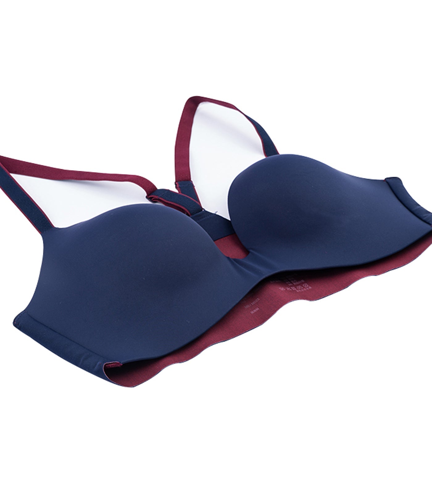 Wow Touch Non-Wired Pull-On Bra Navy / Red