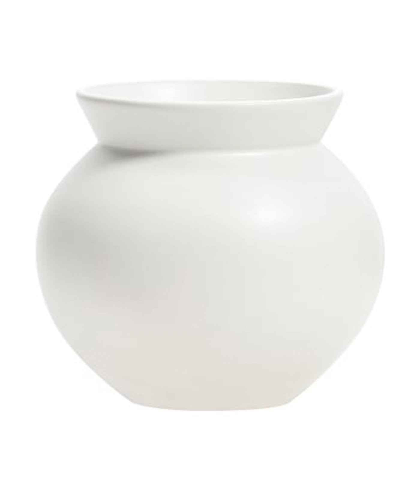 pottery barn ivory tapered low round mason stoneware vase