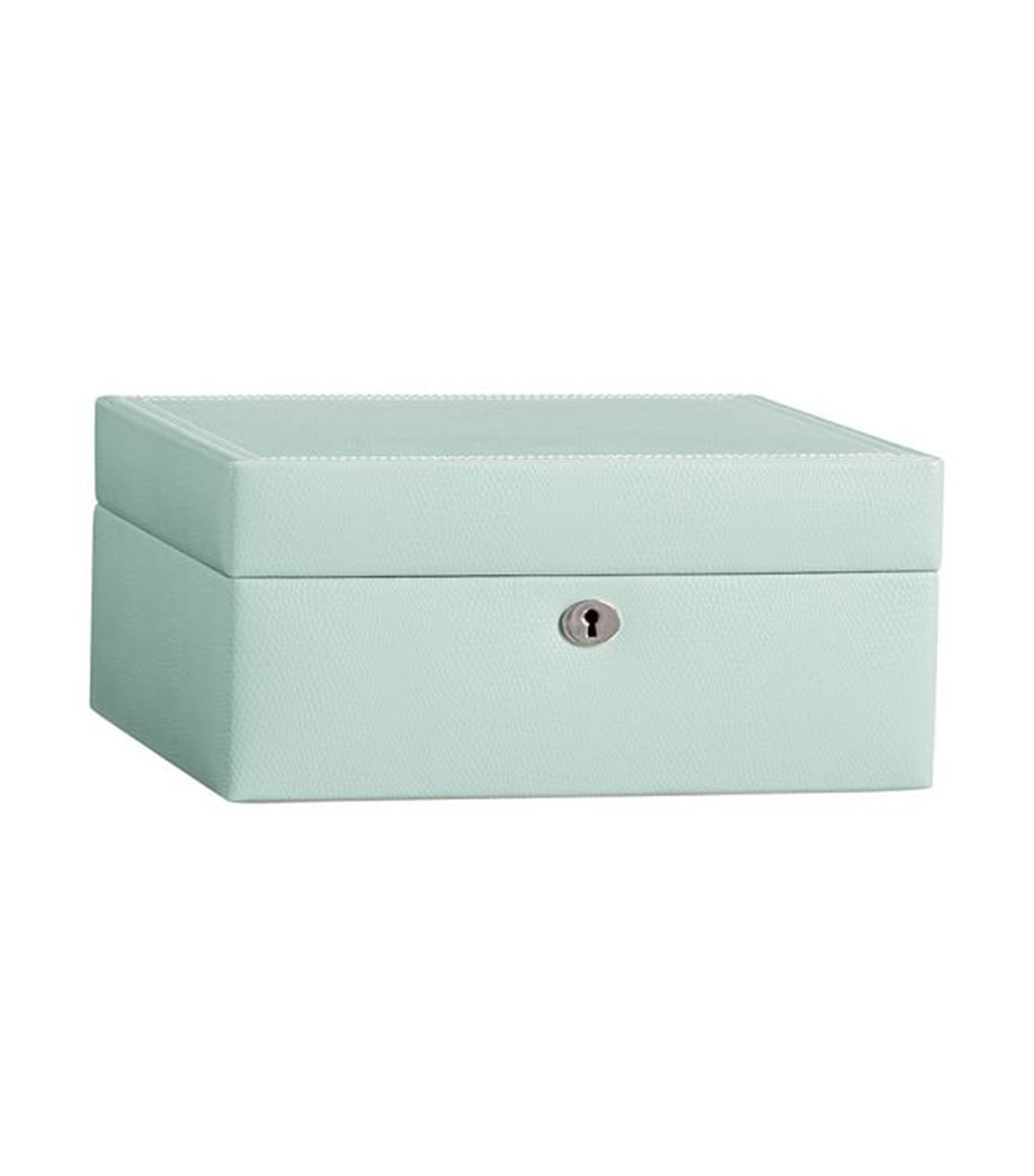 Pottery Barn Mckenna Personalized Jewelry Box Medium - Porcelain Blue