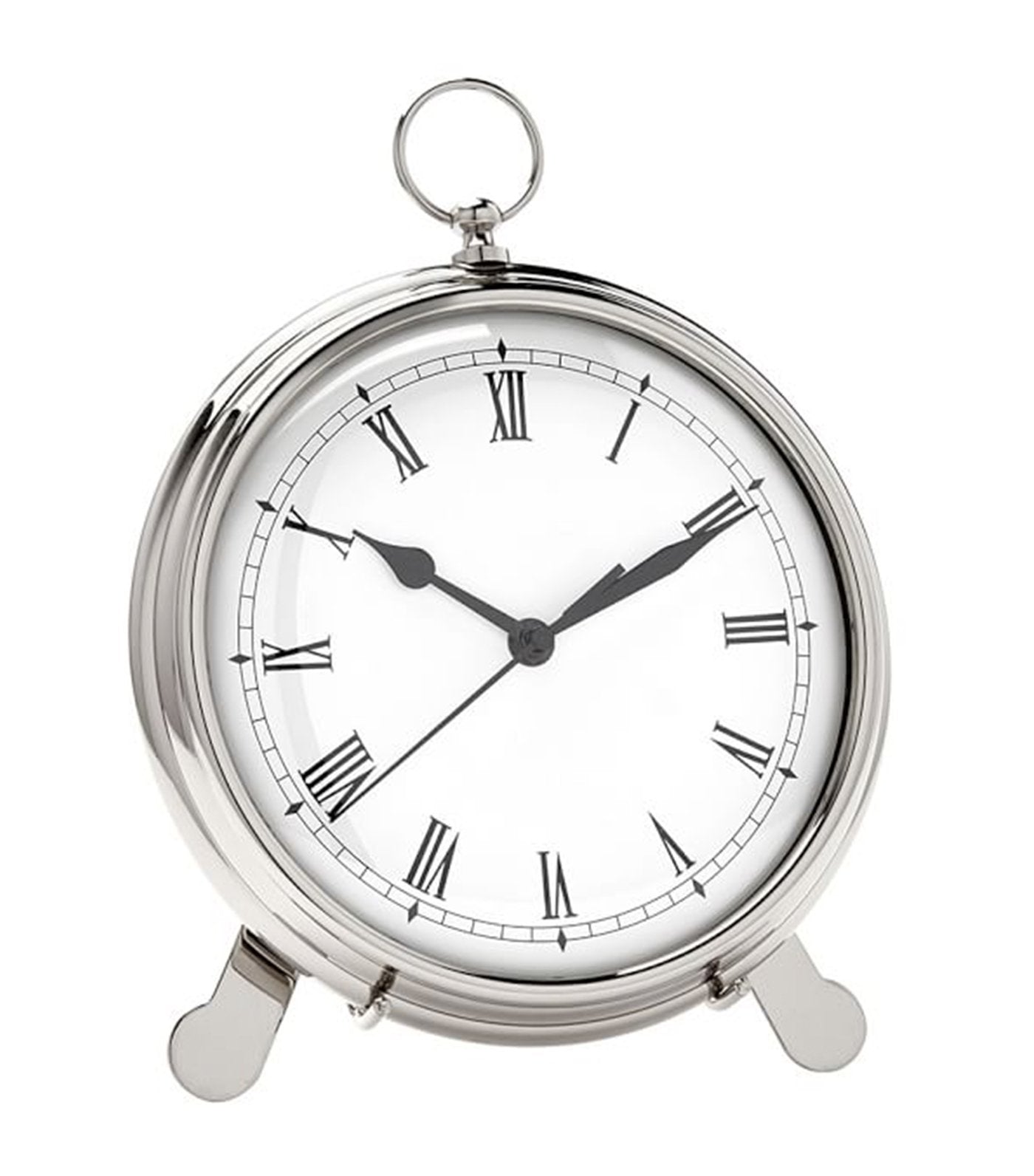 Pocket Watch Clocks - Nickel Finish