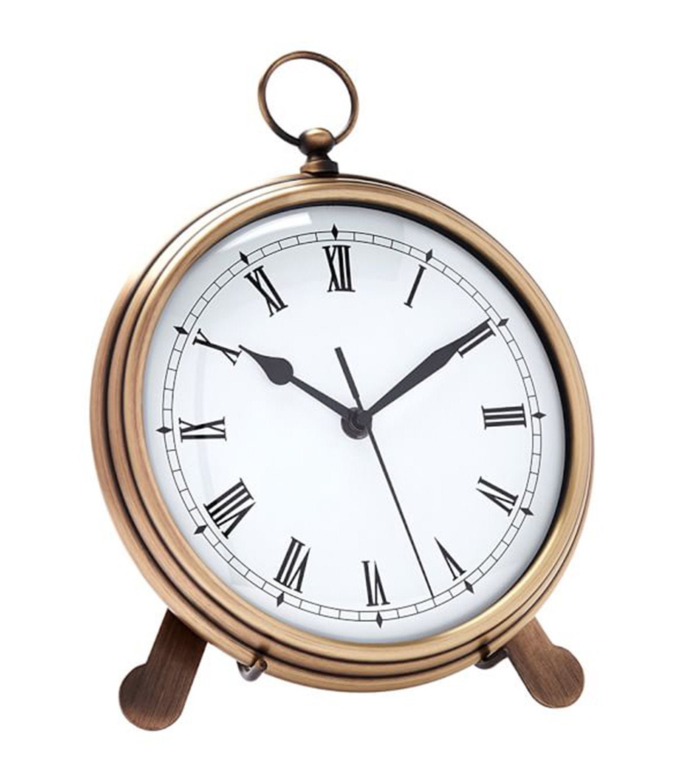 Pottery Barn Pocket Watch Clock Large - Brass Finish