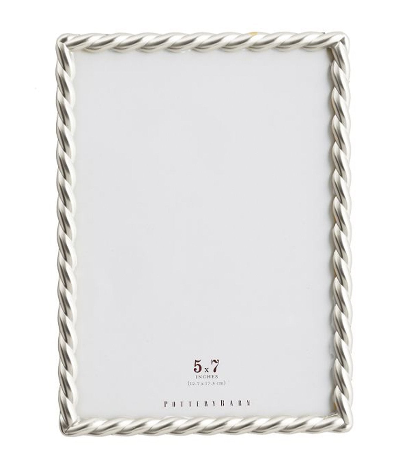 pottery barn 5x7 gold metal rope frames