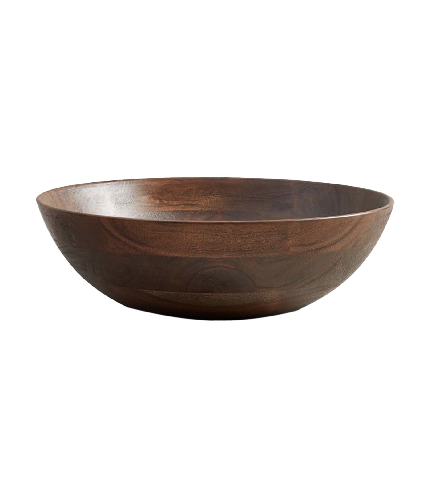 pottery barn chateau large brown acacia wood salad bowl