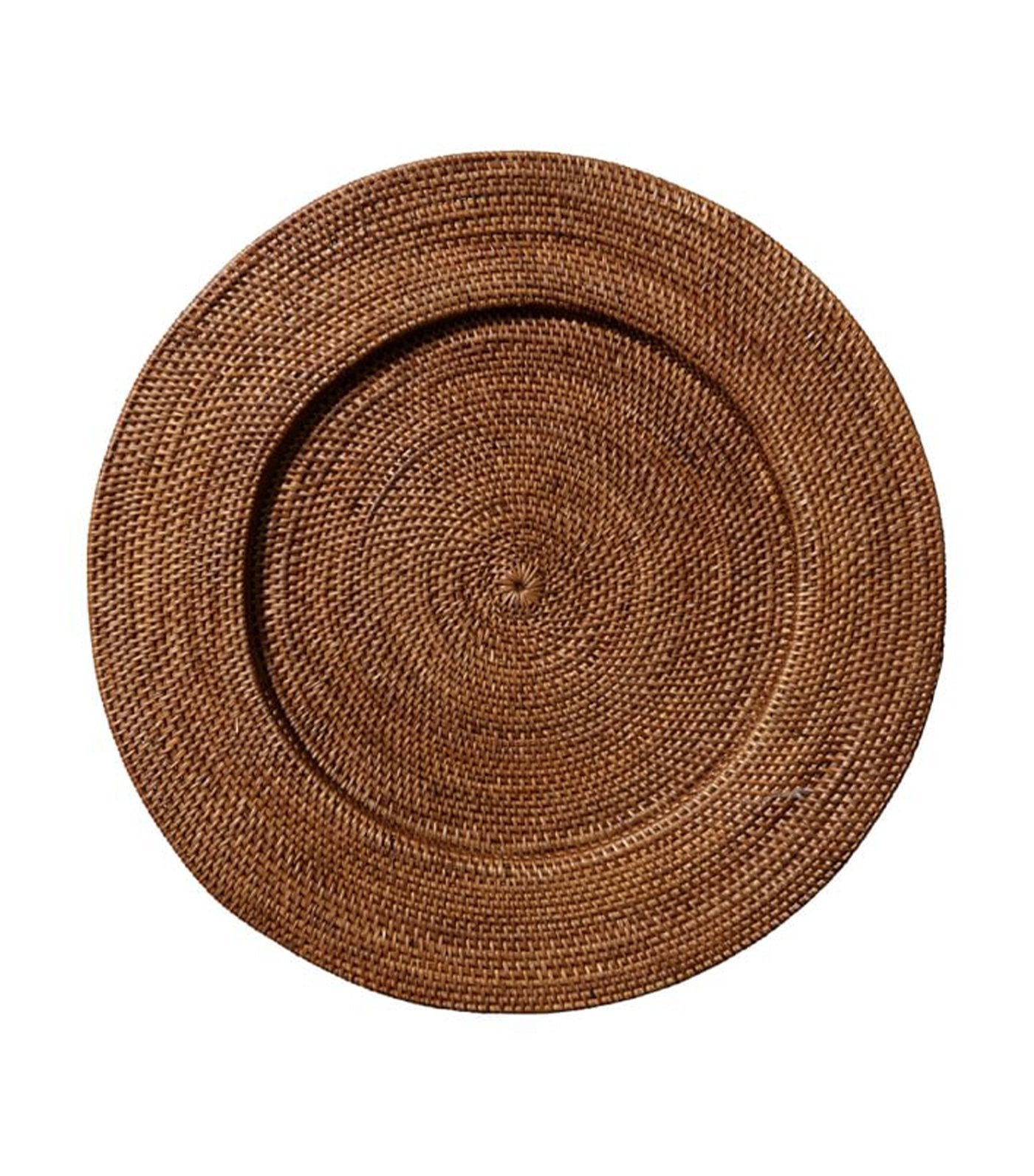 pottery barn tava honey handwoven rattan charger plate