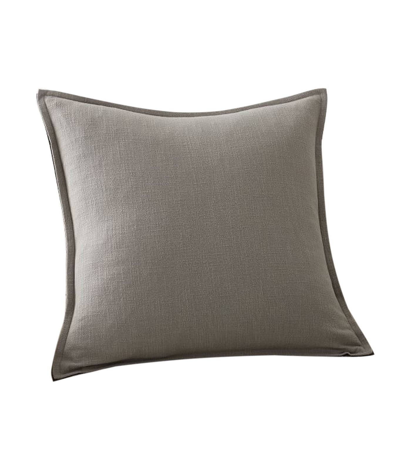 pottery barn organic gray/charcoal cotton casual pillow cover