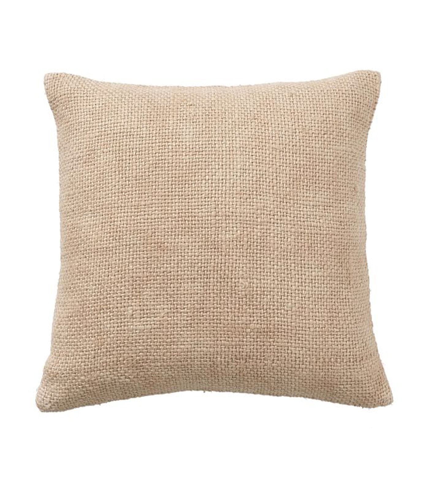 pottery barn faye straw linen textured pillow cover