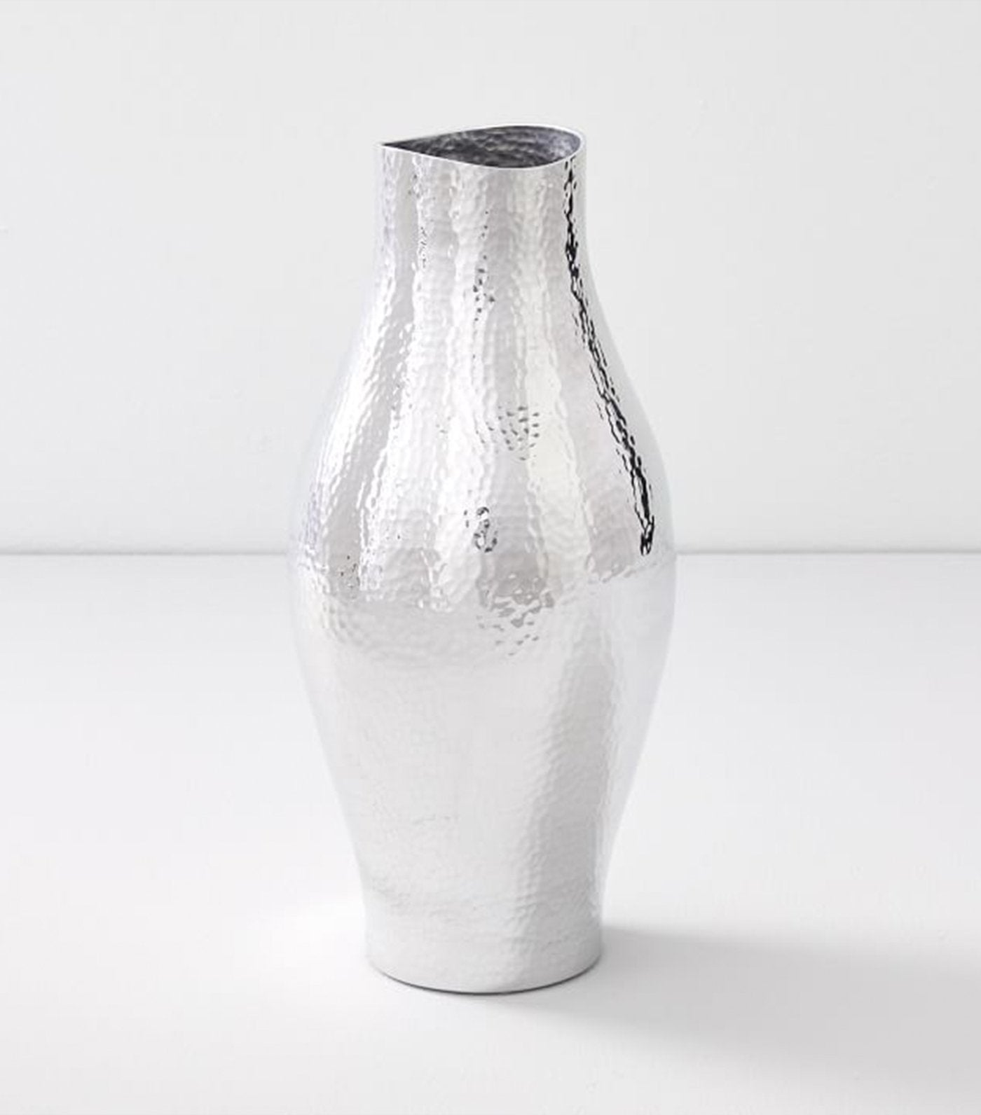 west elm hammered metal vase and bowl