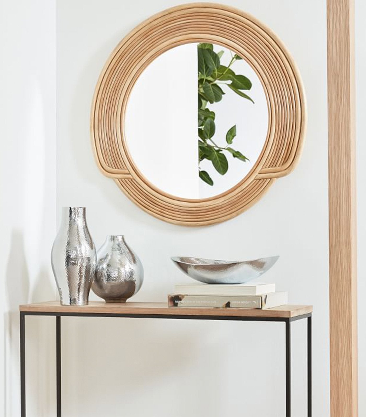 west elm hammered metal vase and bowl