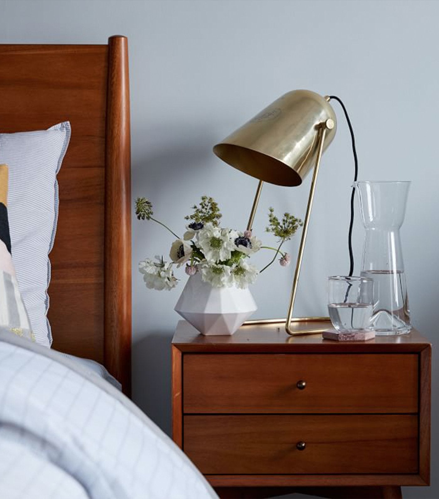 west elm white faceted porcelain vase