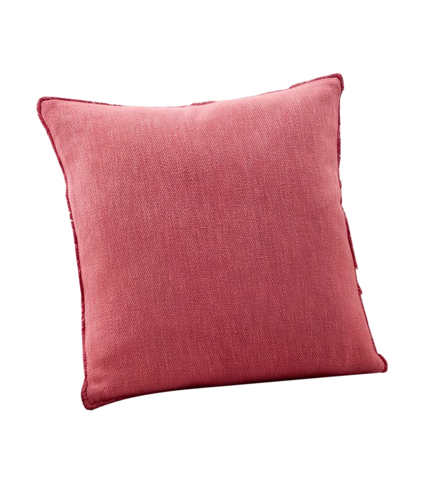 pottery barn willa strawberry textured fringe pillow cover